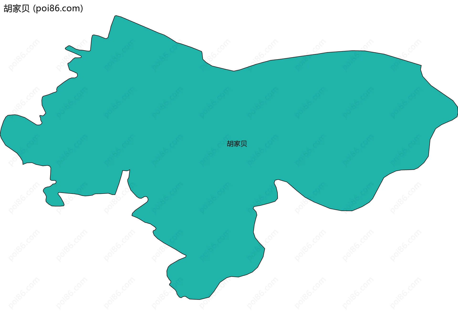 胡家贝边界地图