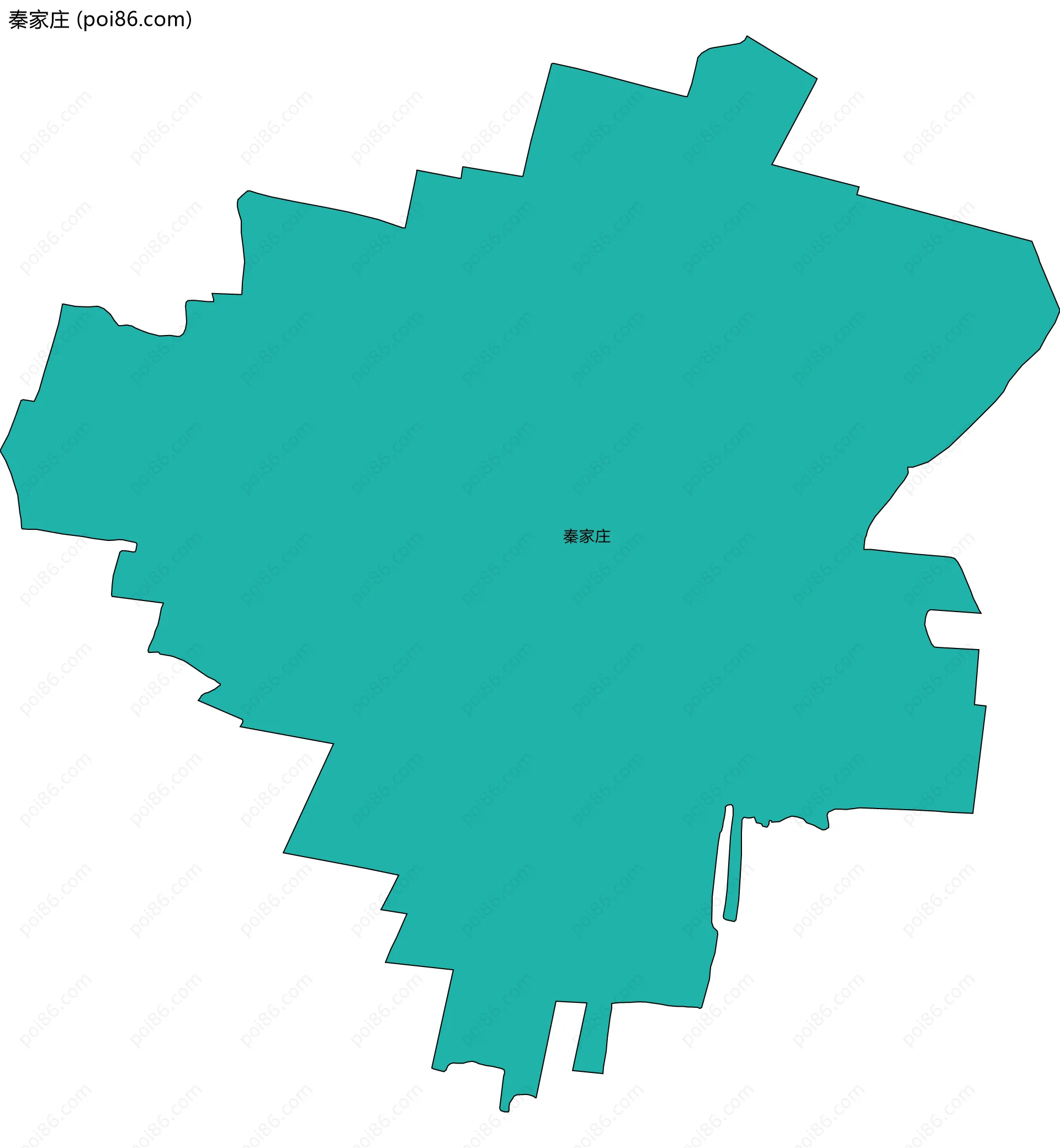 秦家庄边界地图