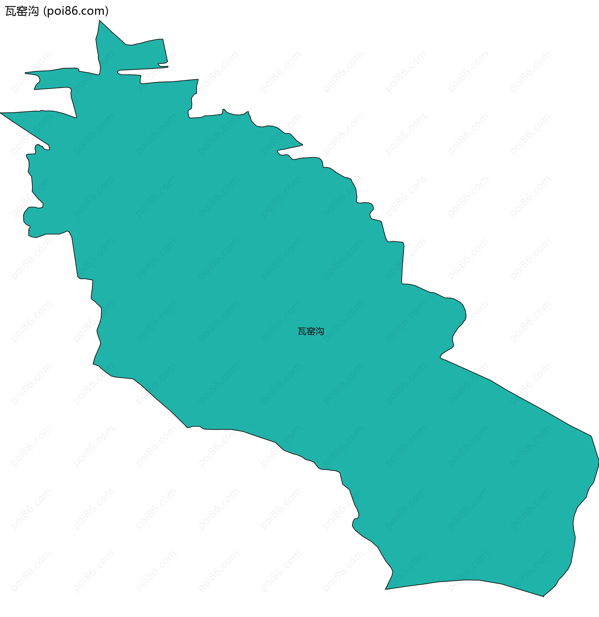 瓦窑沟边界地图