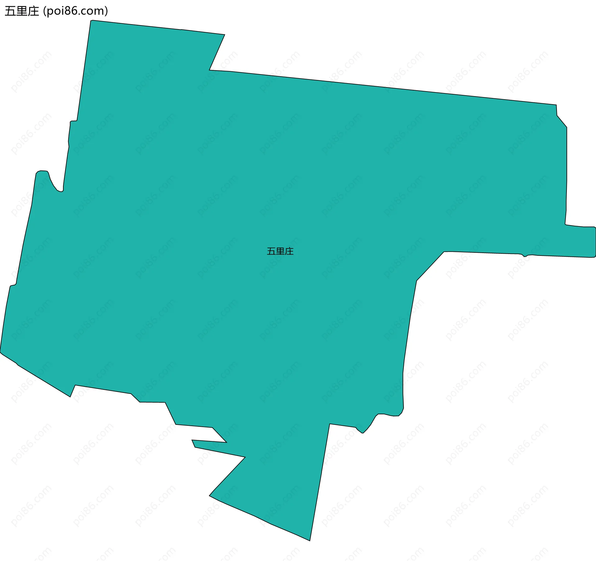 五里庄边界地图