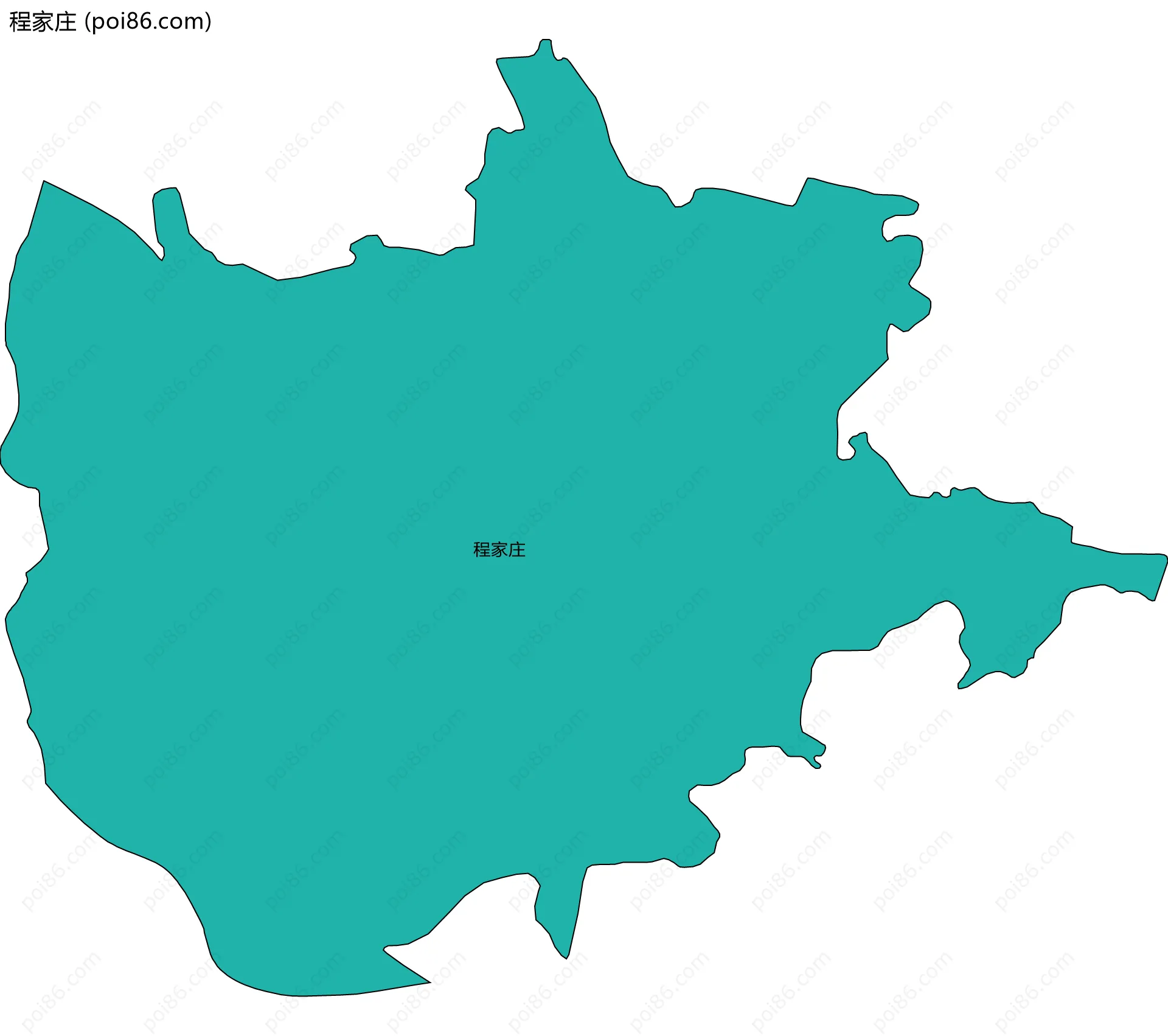 程家庄边界地图