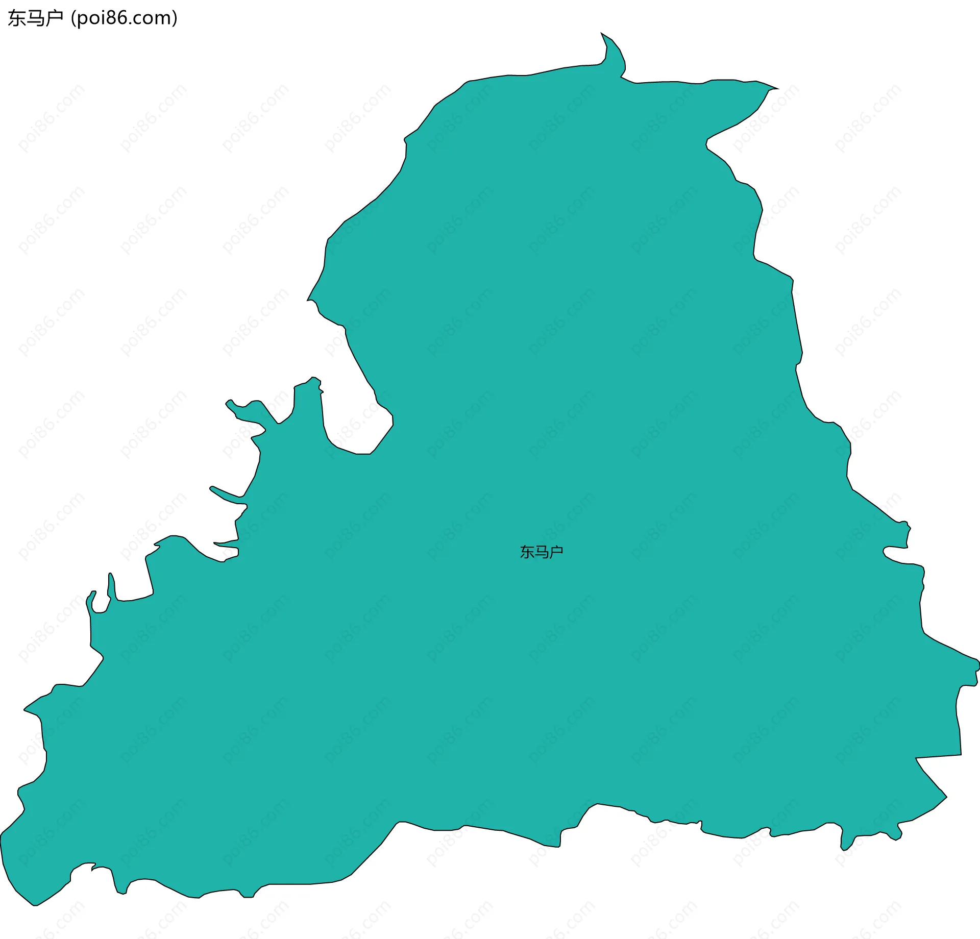 东马户边界地图