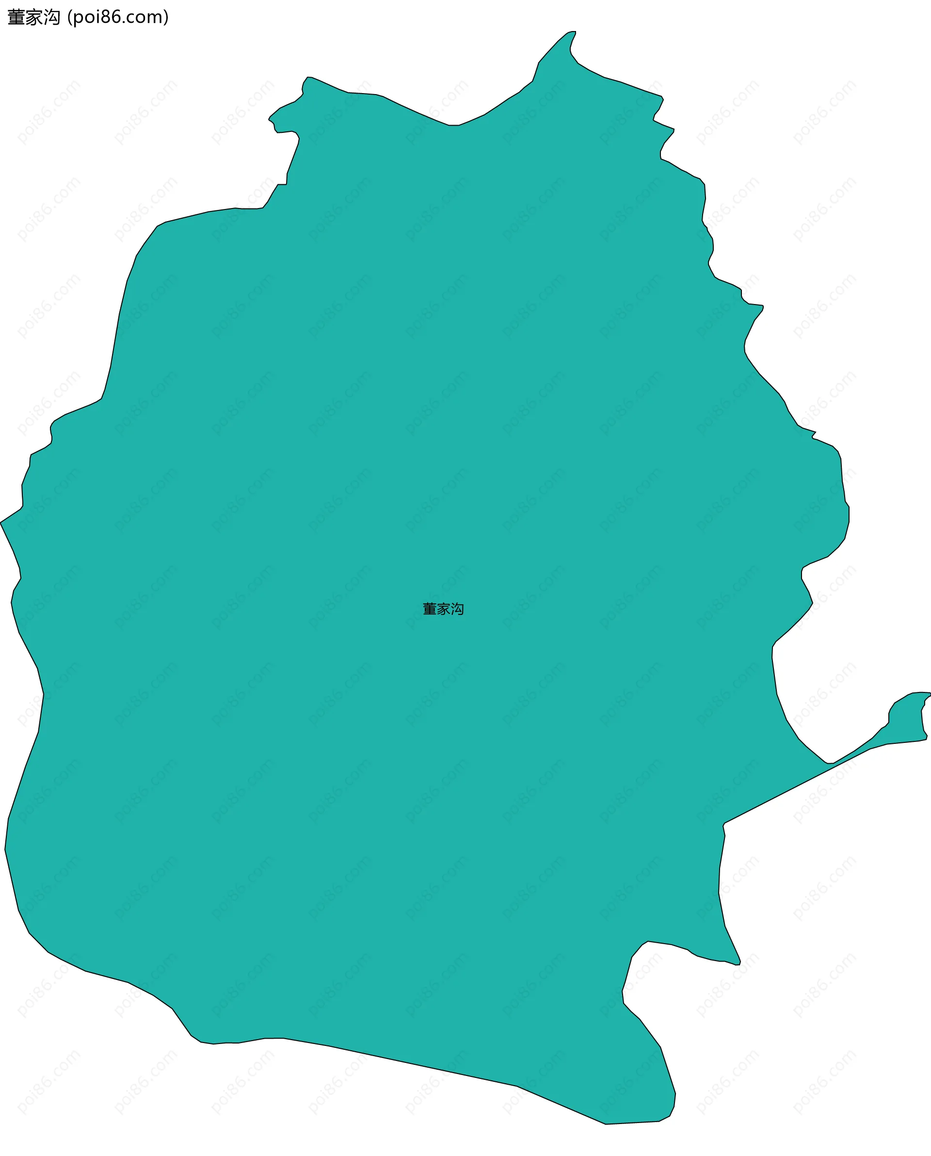 董家沟边界地图