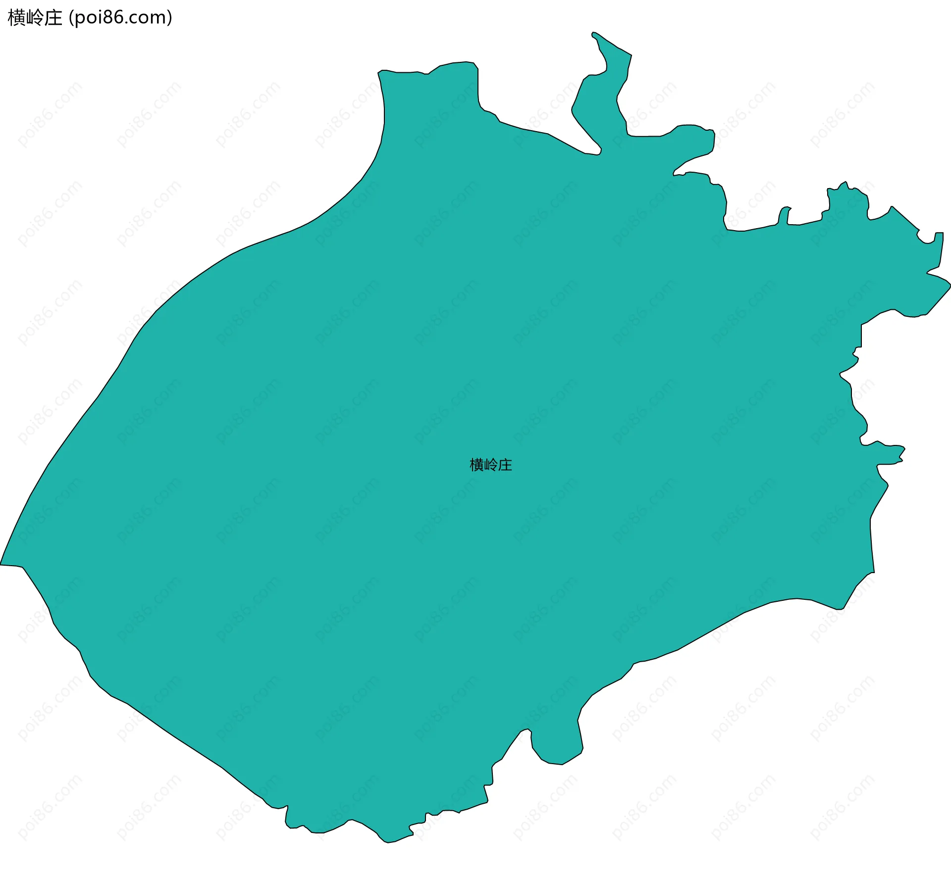 横岭庄边界地图