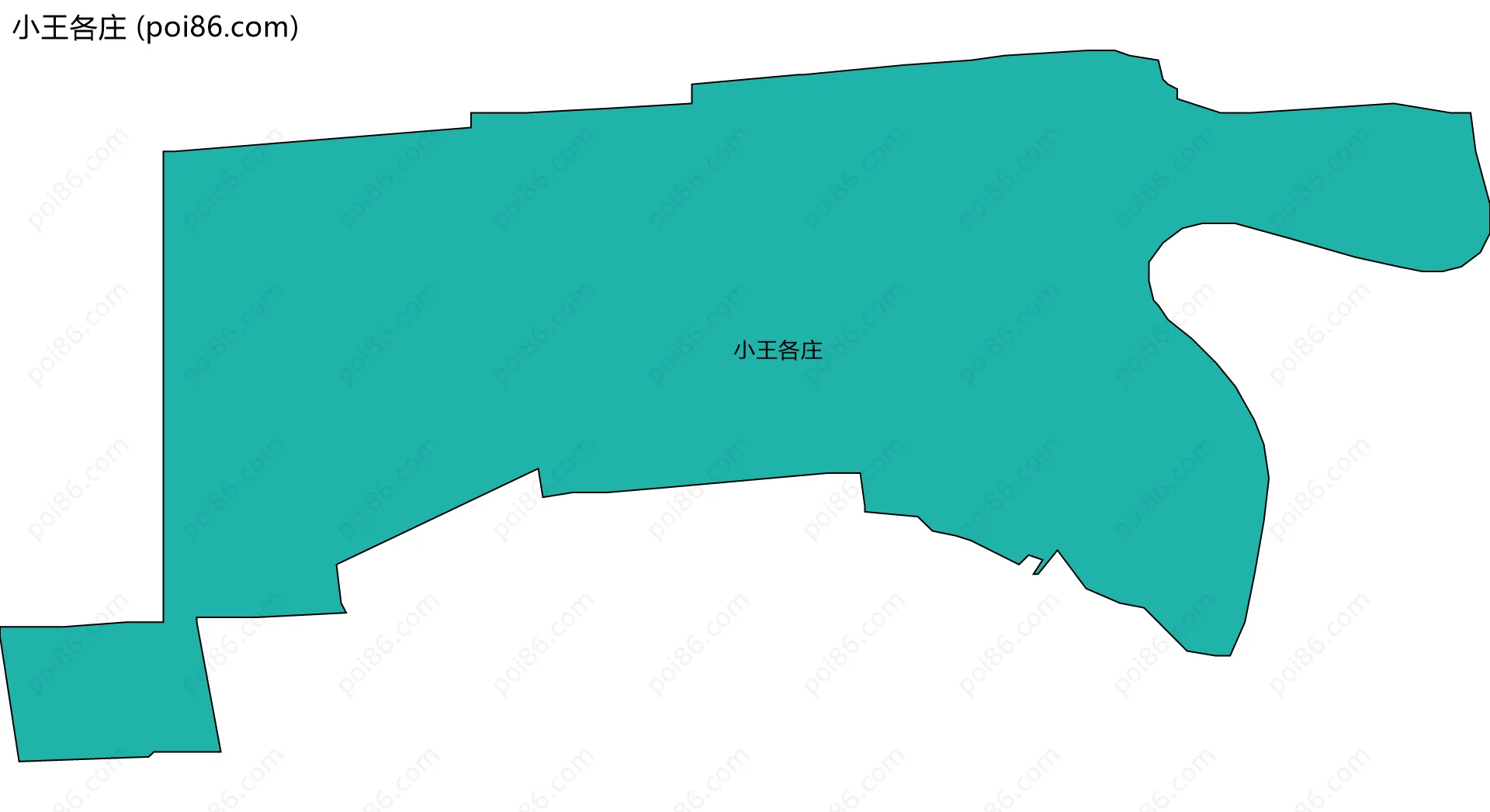 小王各庄边界地图