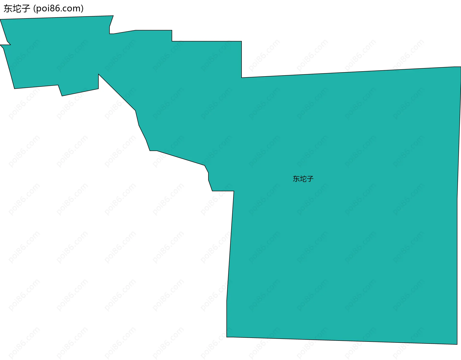 东坨子边界地图
