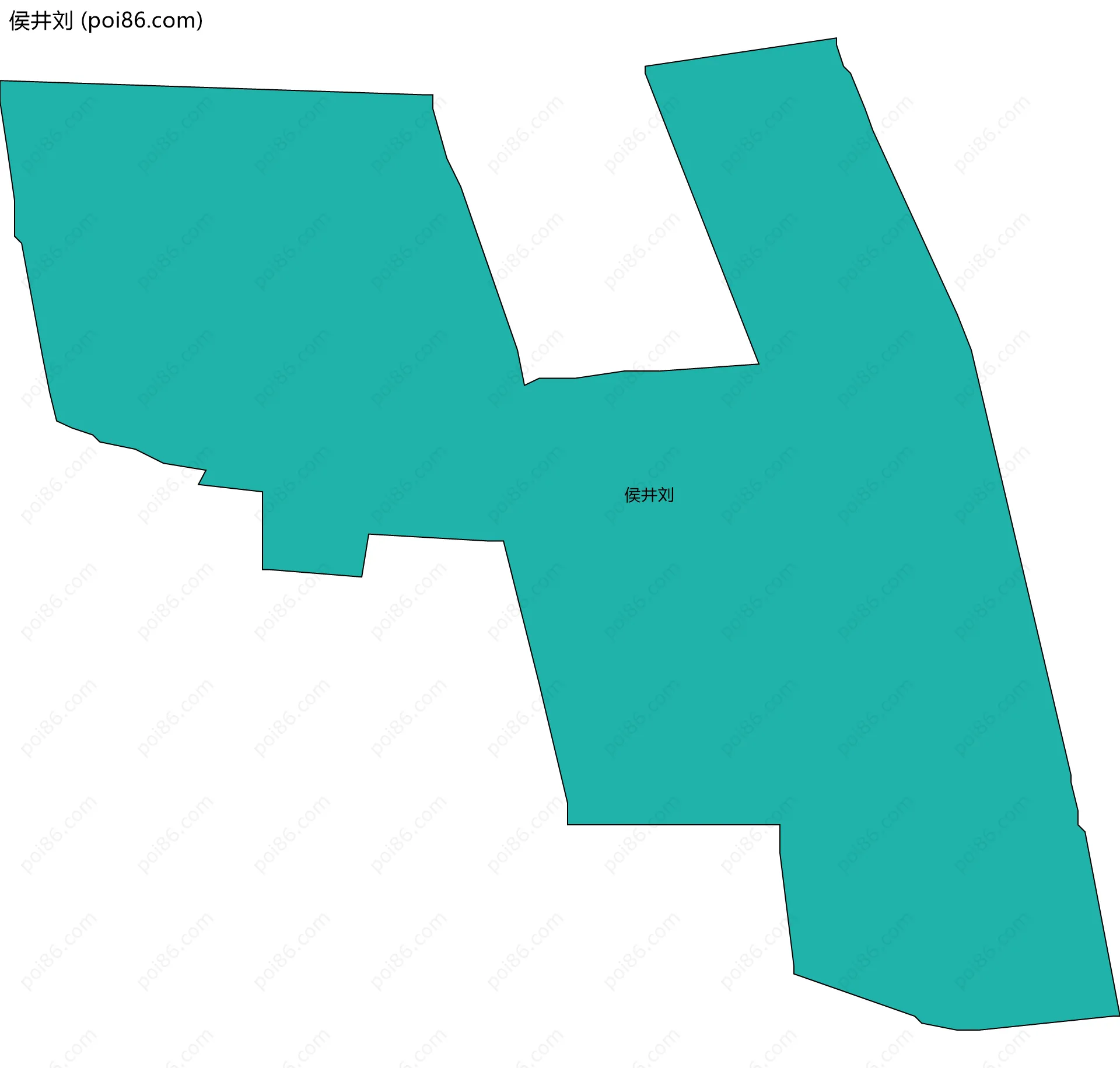侯井刘边界地图