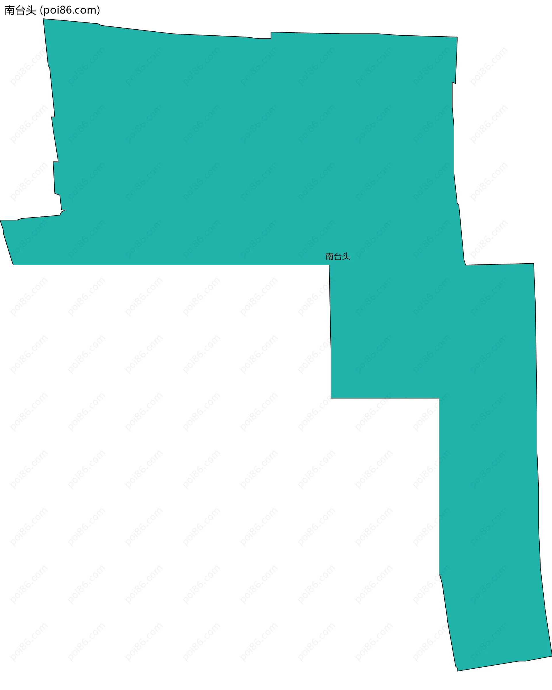 南台头边界地图