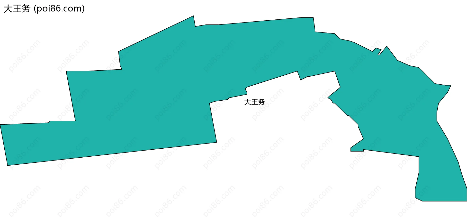 大王务边界地图