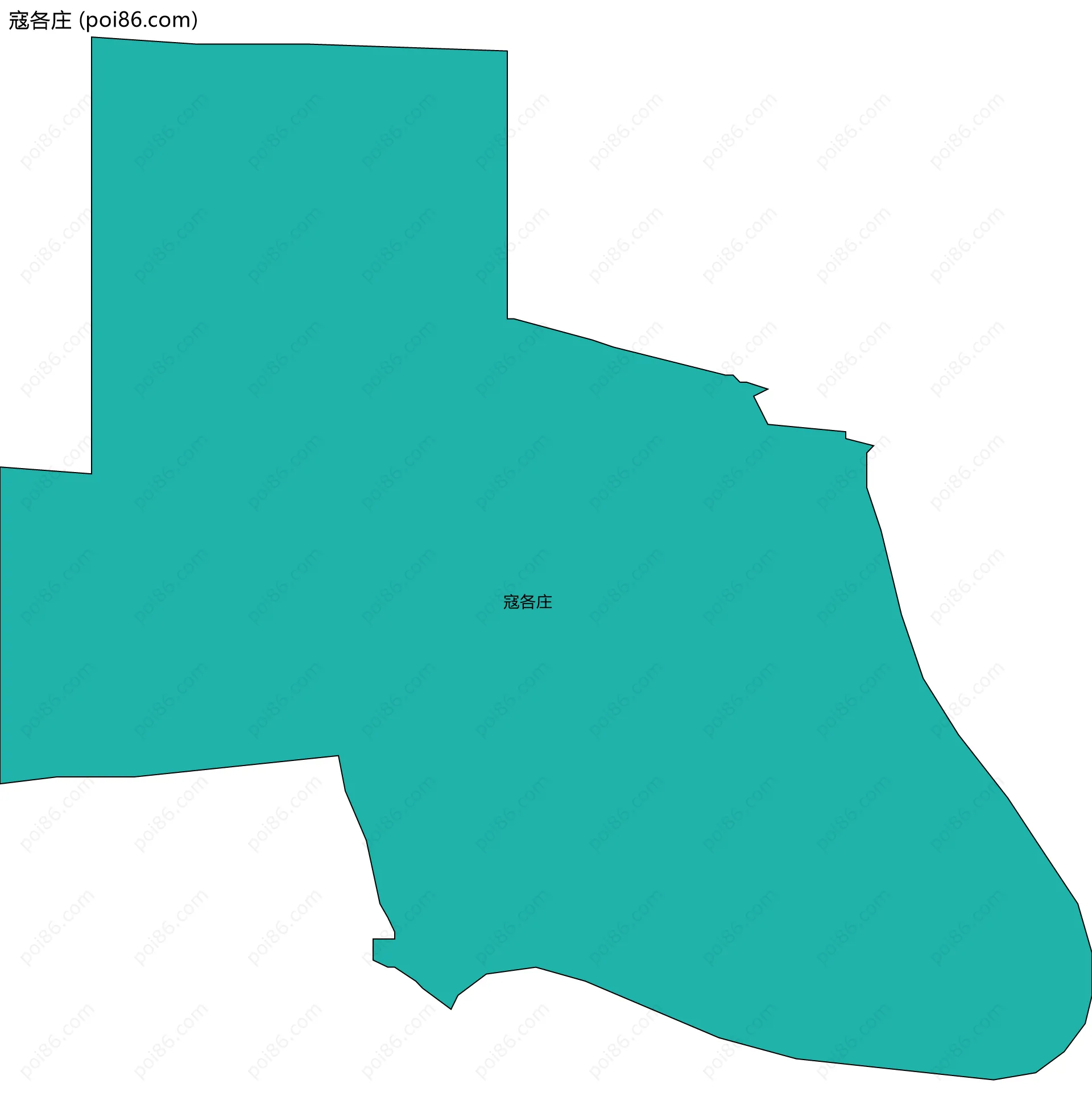 寇各庄边界地图