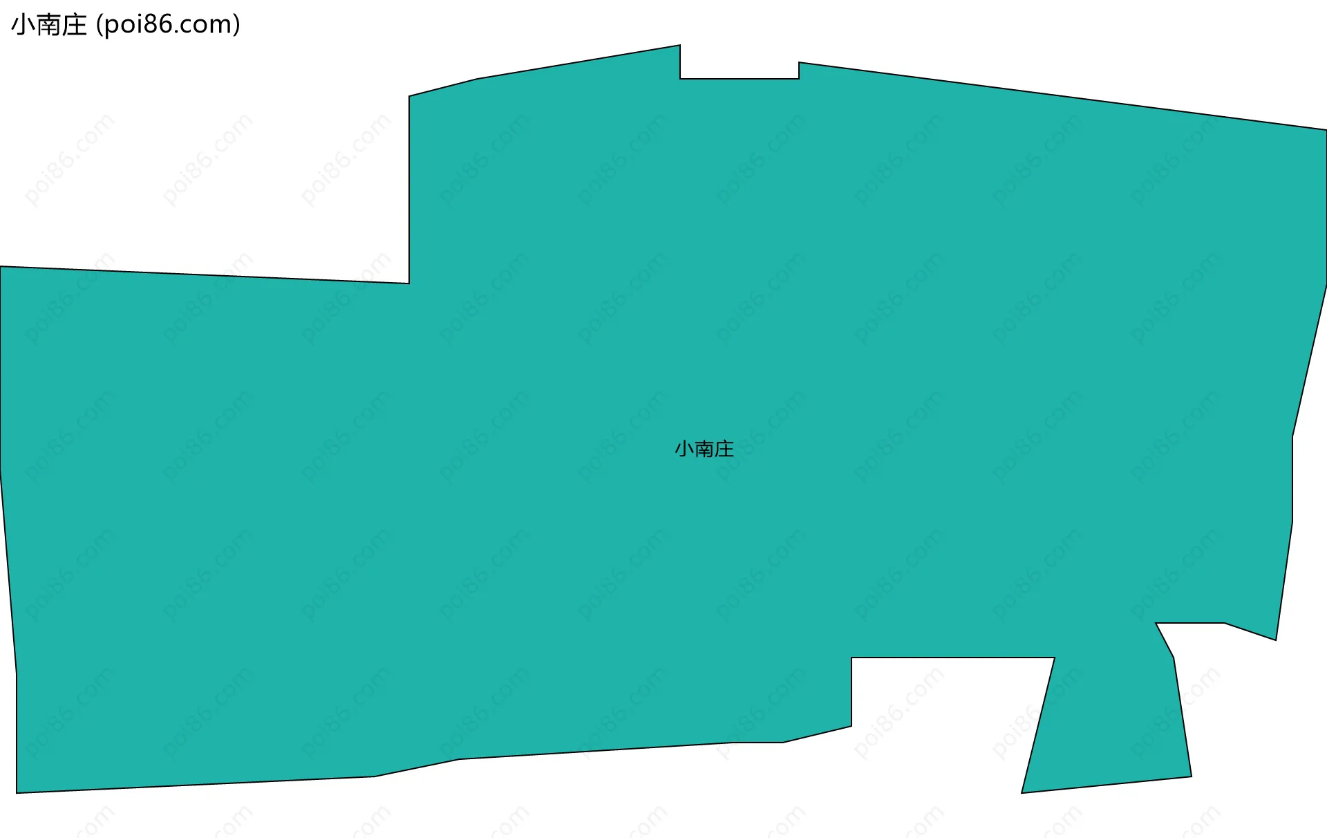 小南庄边界地图