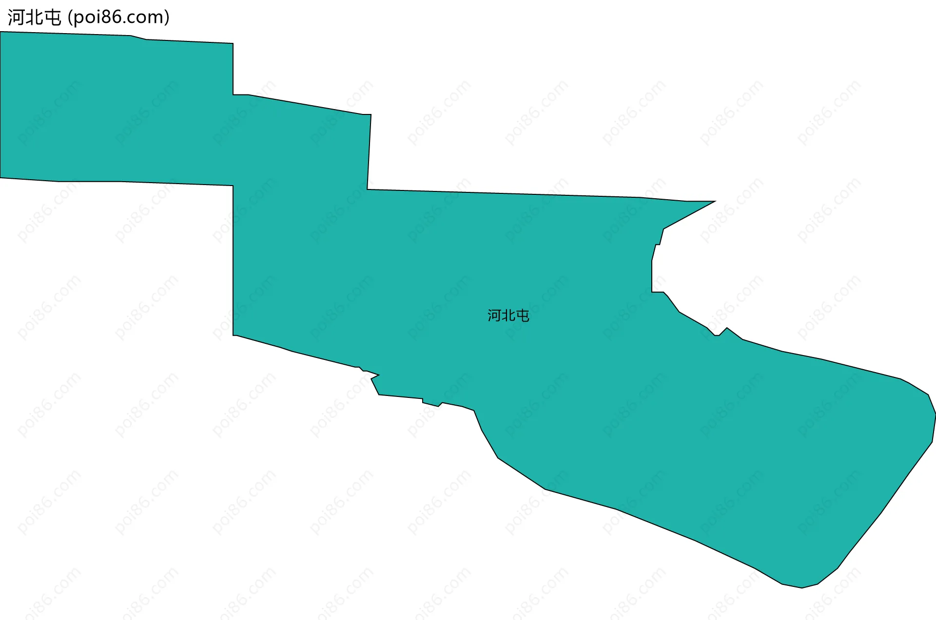 河北屯边界地图