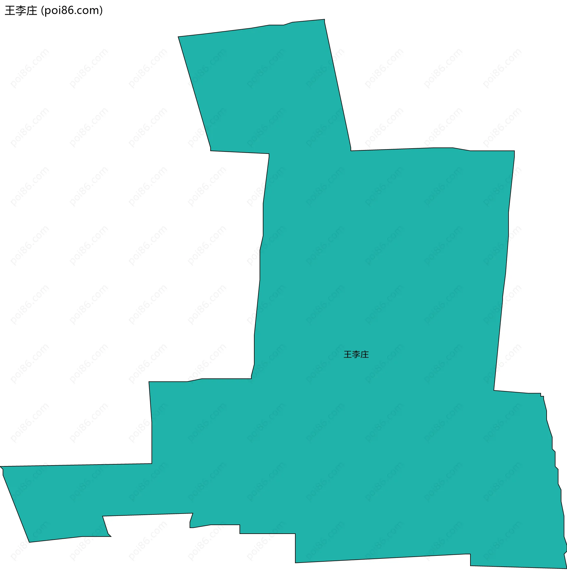 王李庄边界地图