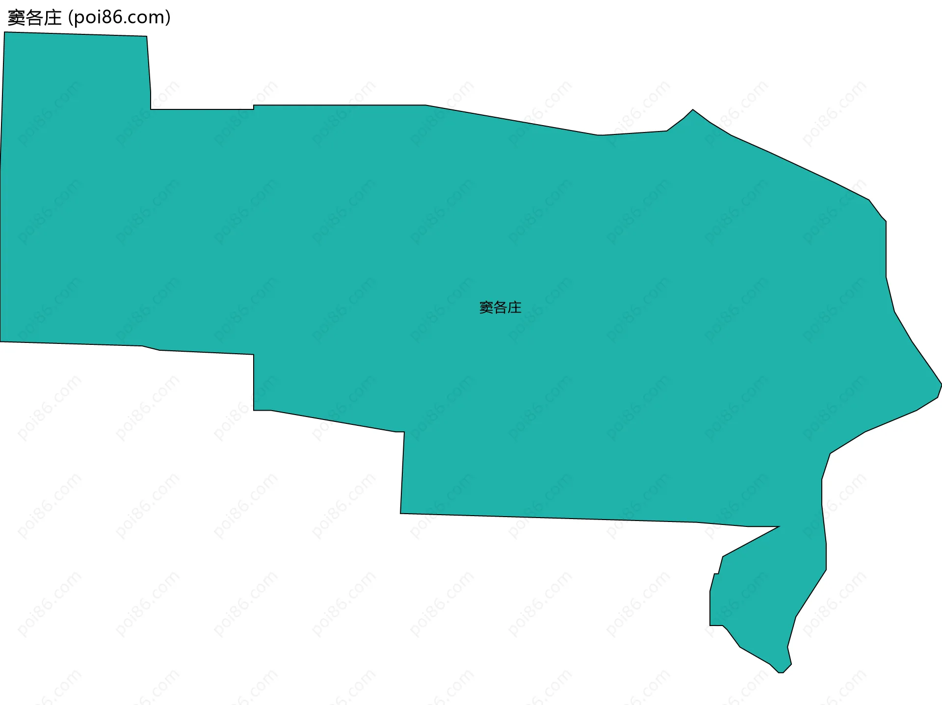 窦各庄边界地图