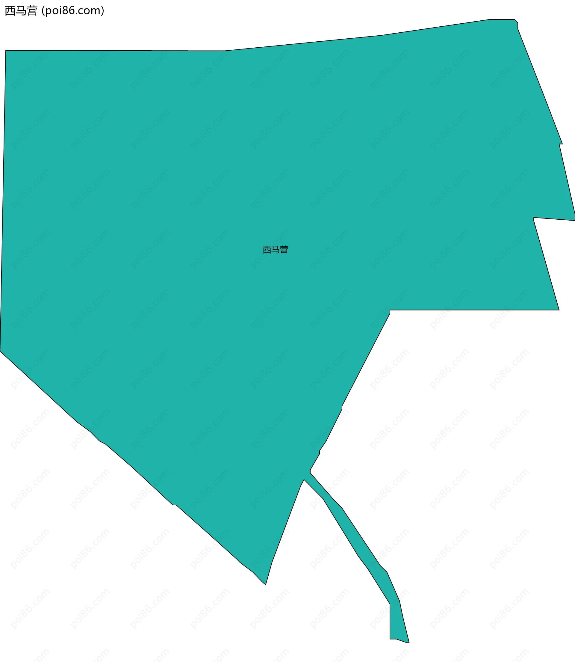 西马营边界地图