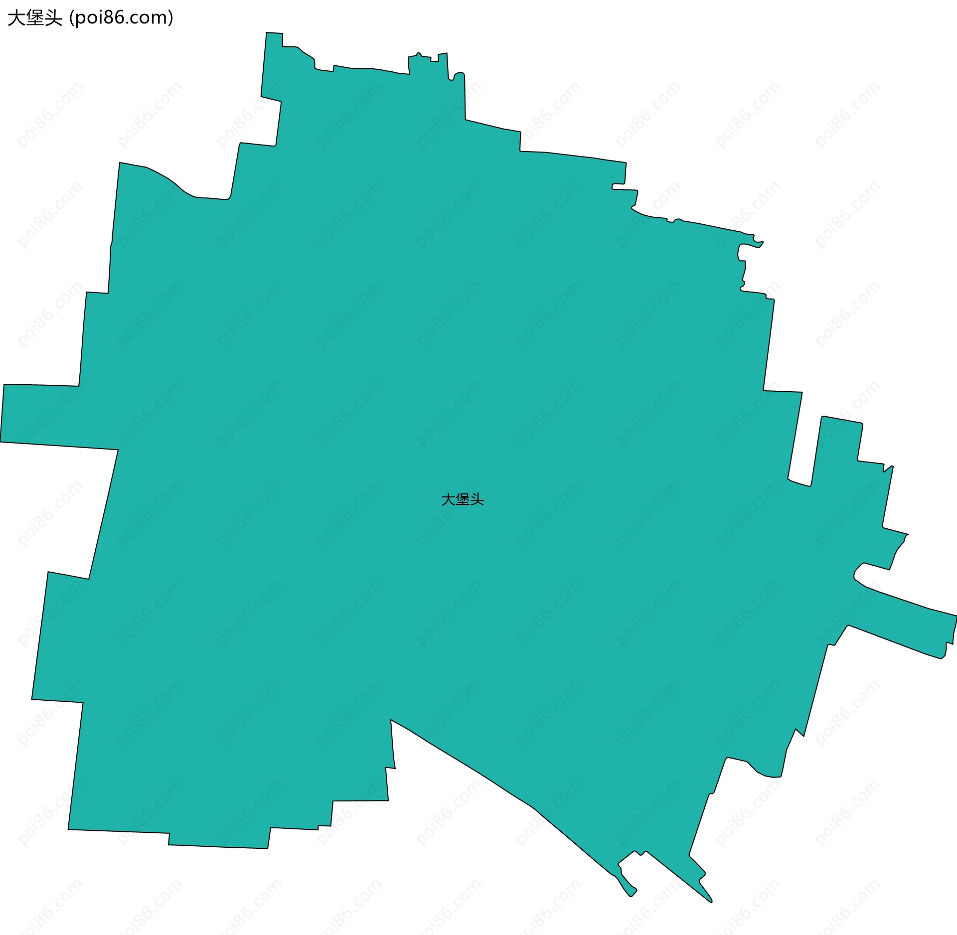 大堡头边界地图