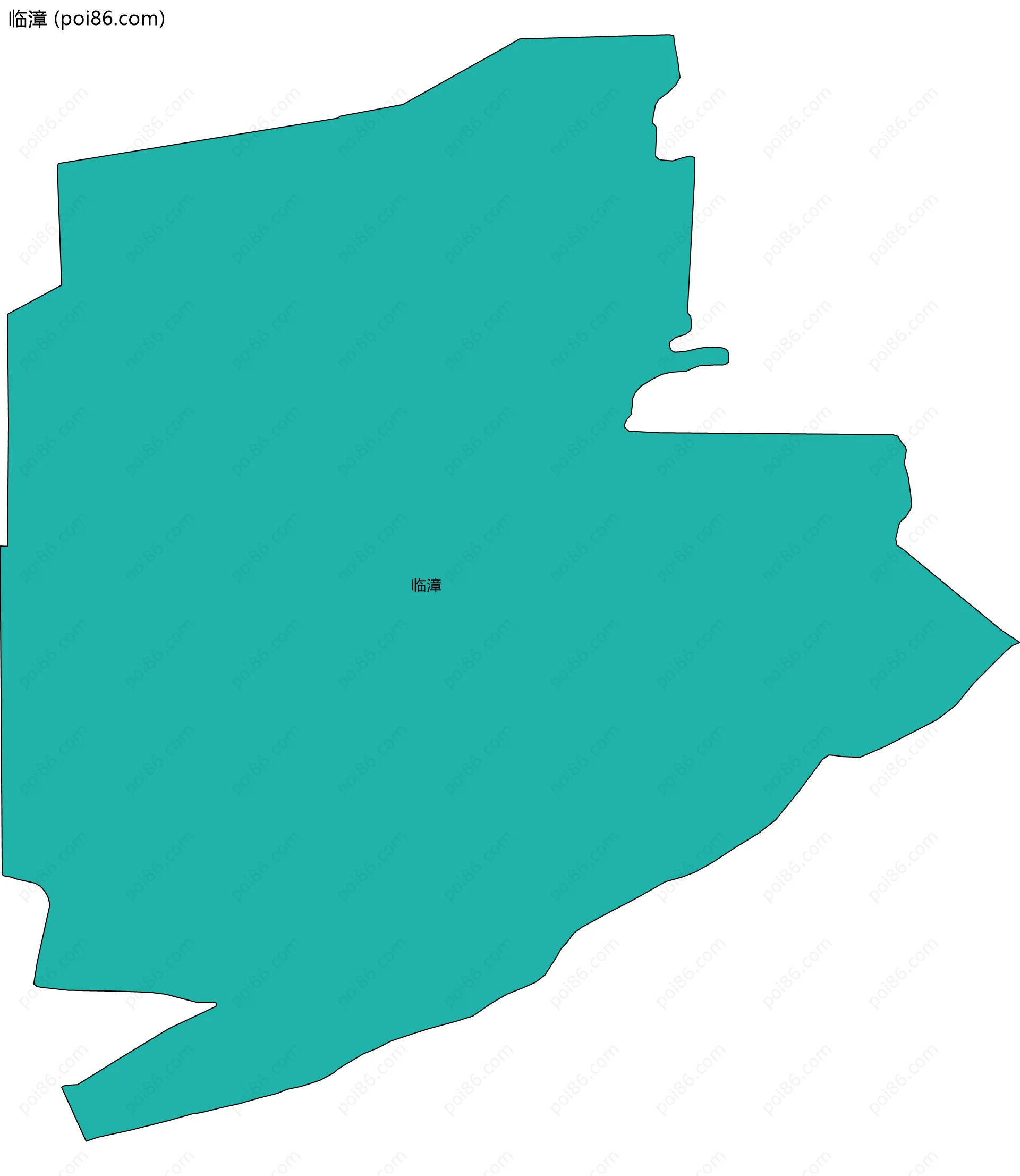 临漳边界地图