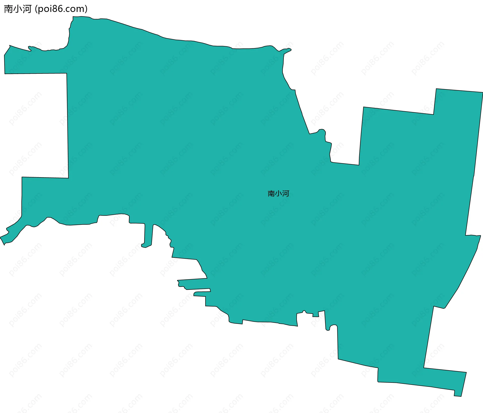 南小河边界地图