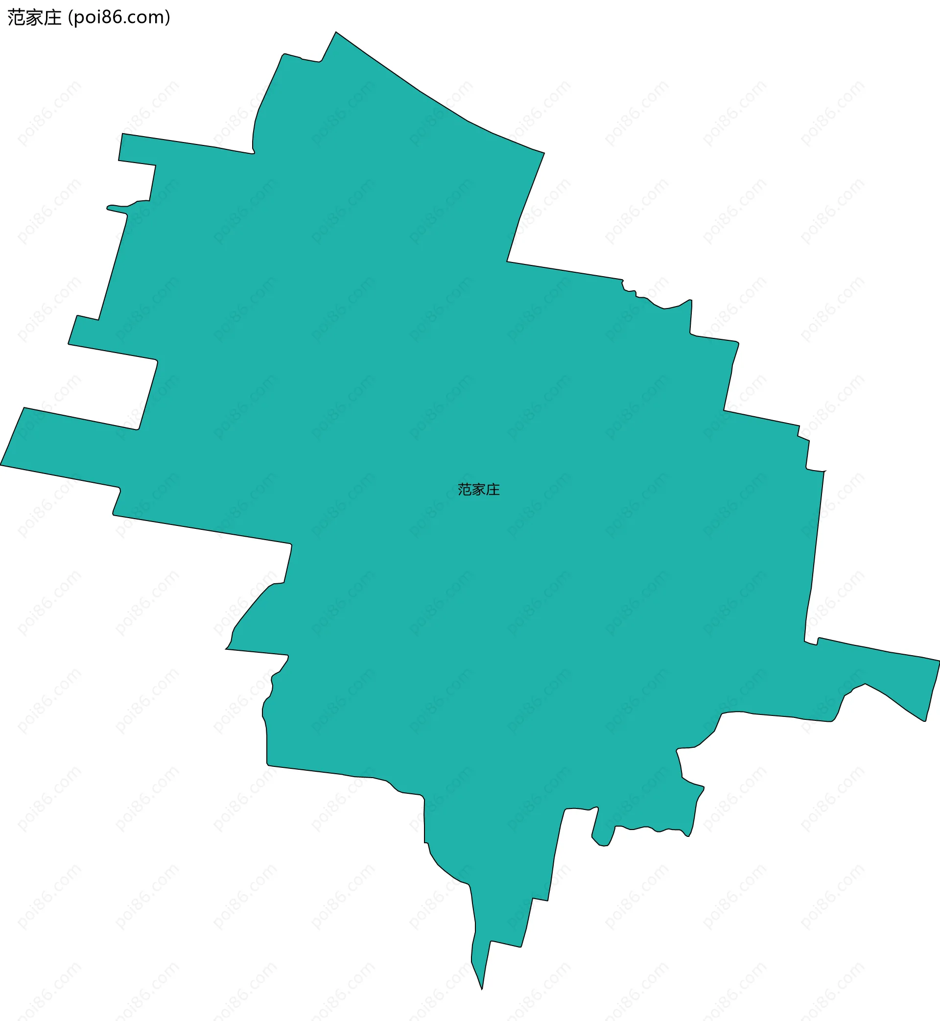范家庄边界地图
