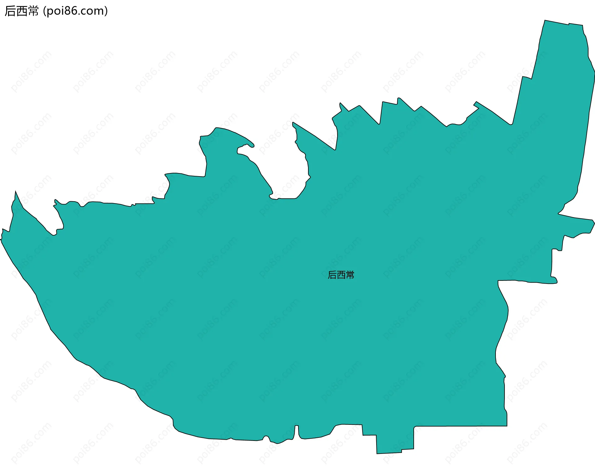 后西常边界地图