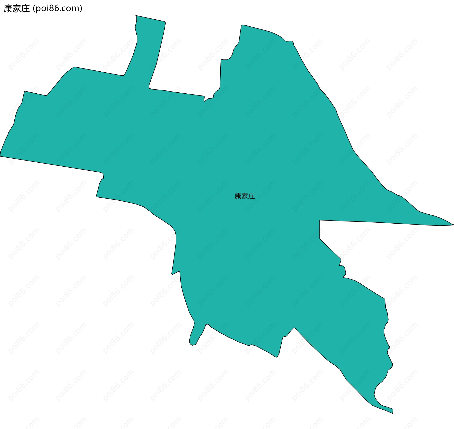 康家庄边界地图