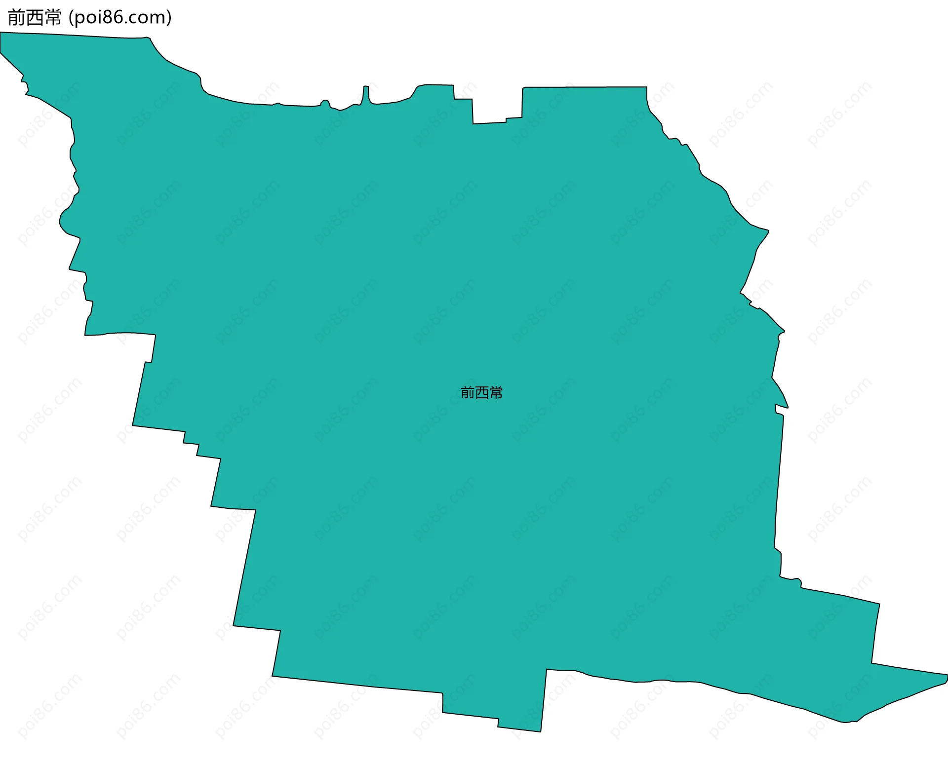 前西常边界地图