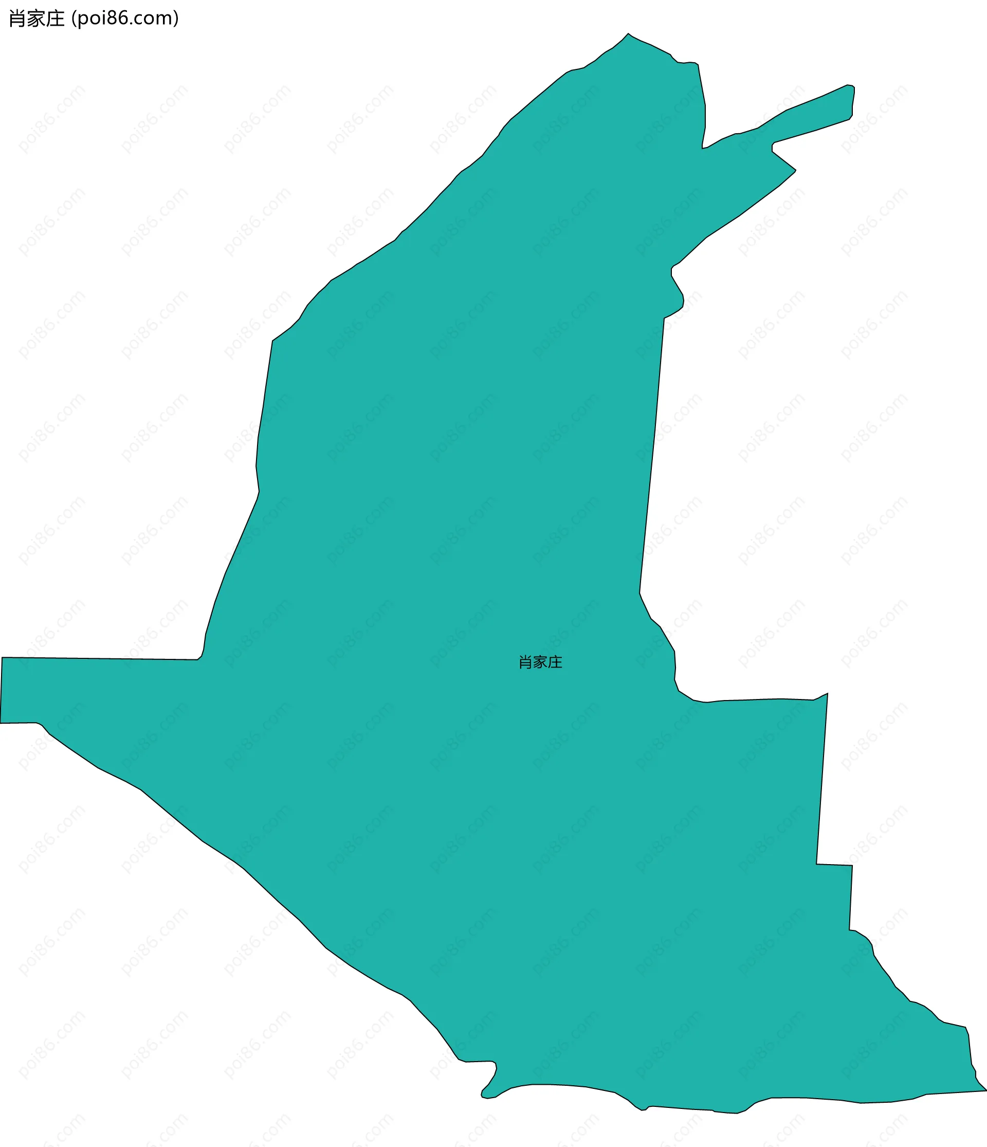 肖家庄边界地图