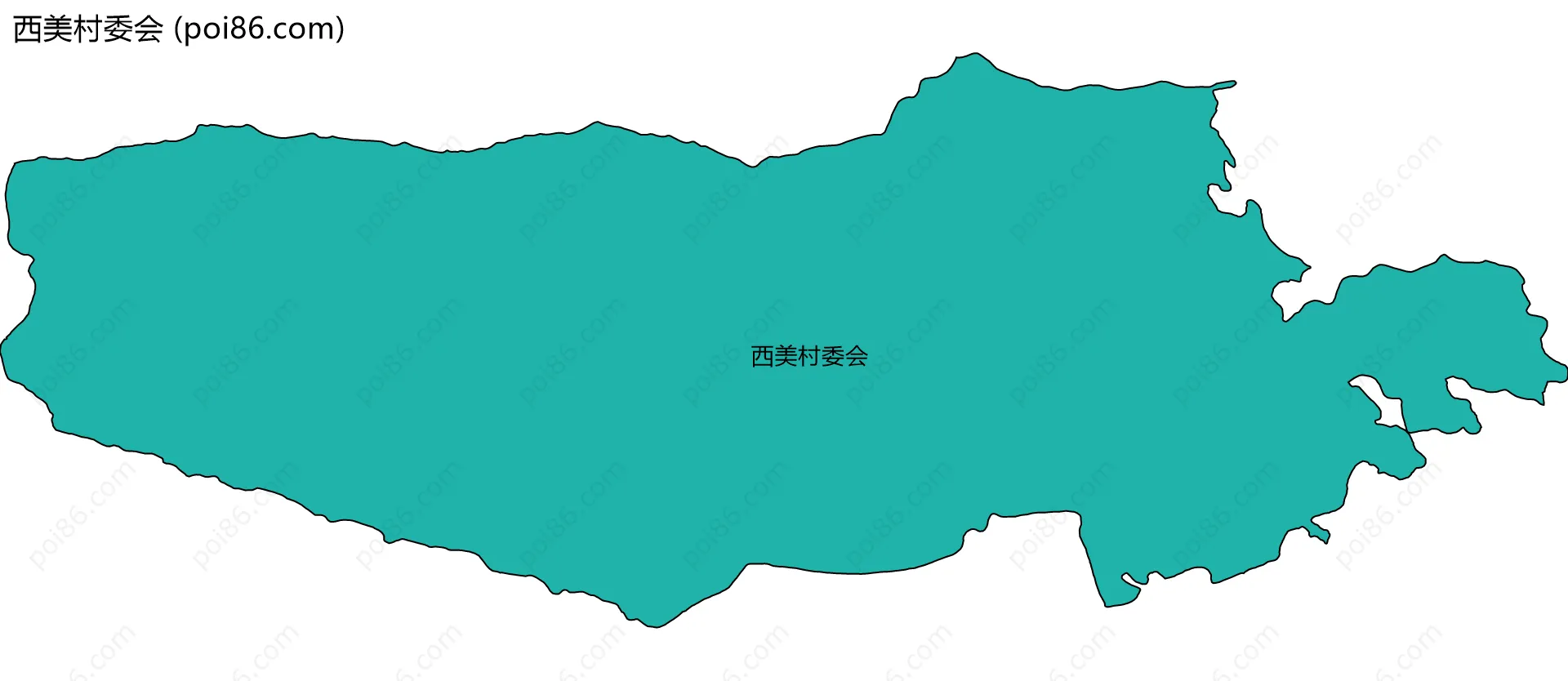 西美村委会边界地图