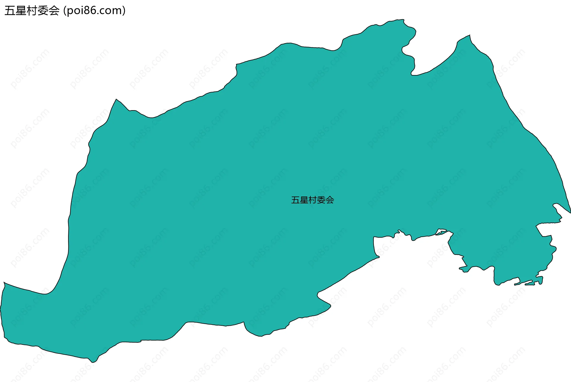 五星村委会边界地图