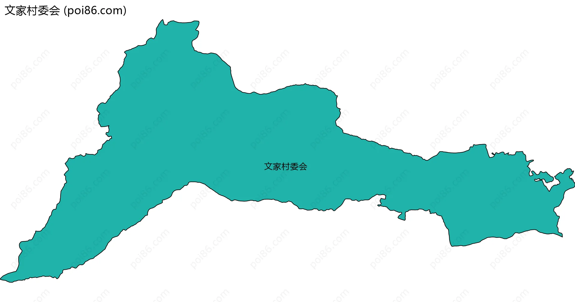 文家村委会边界地图