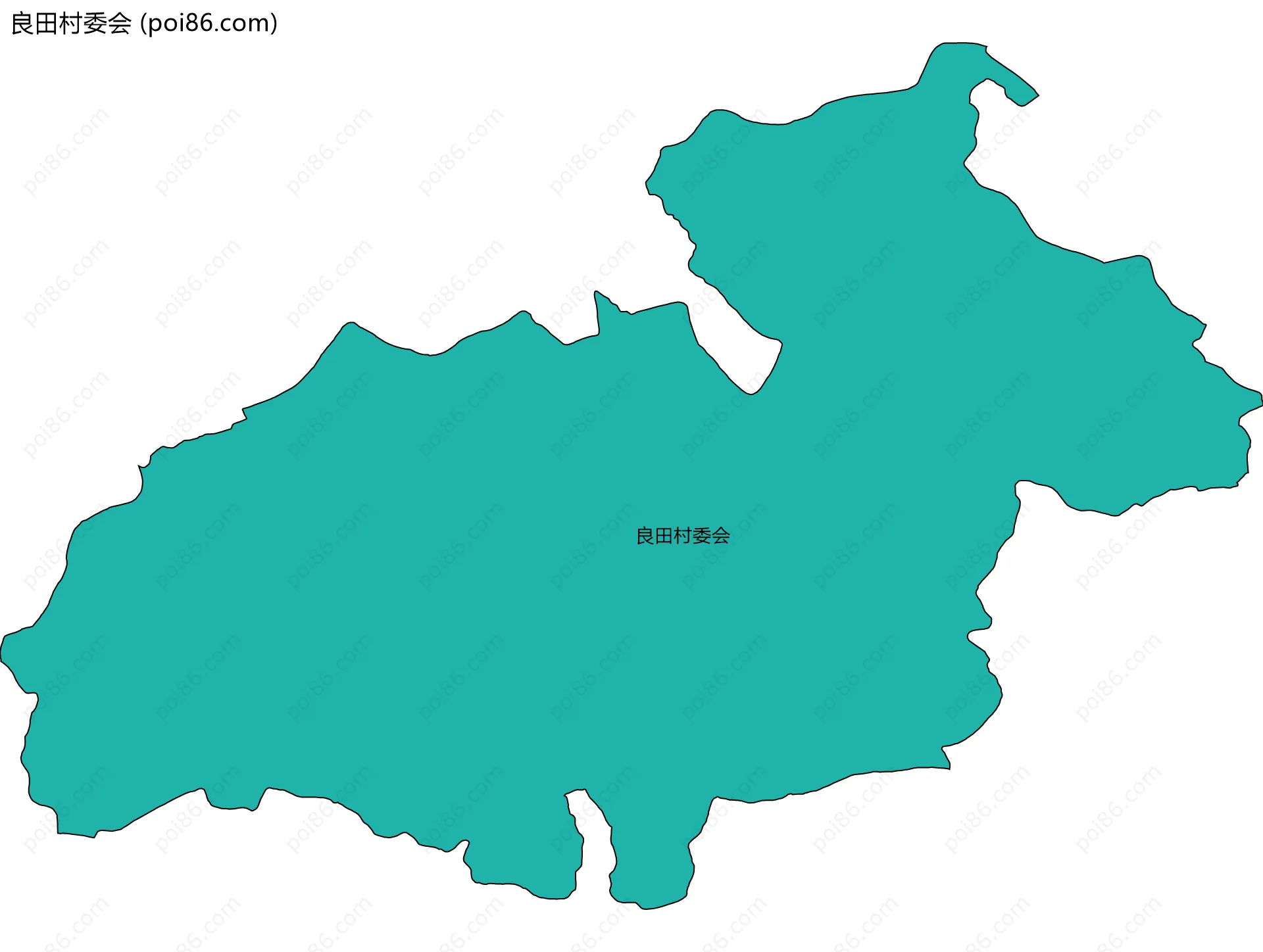 良田村委会边界地图