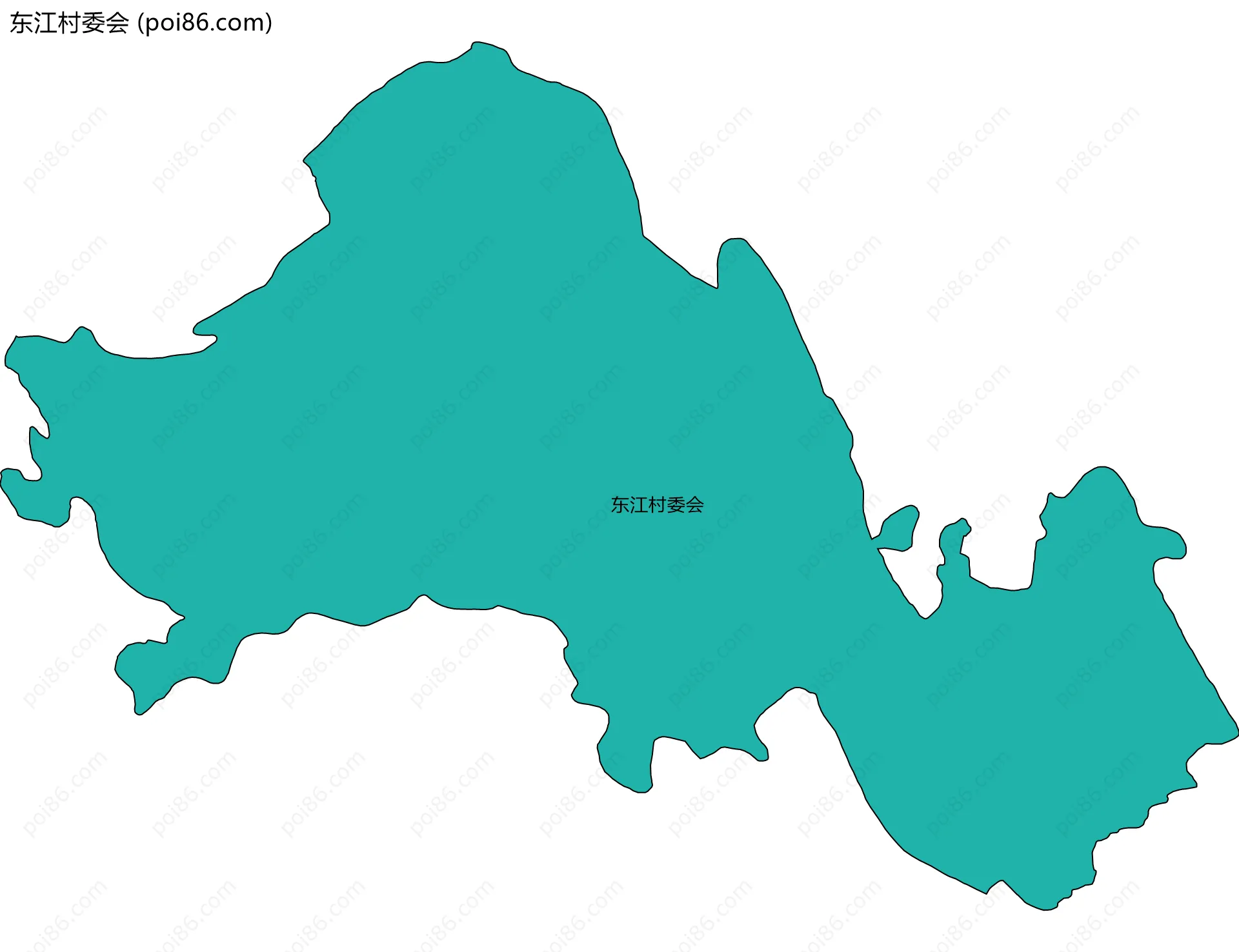 东江村委会边界地图