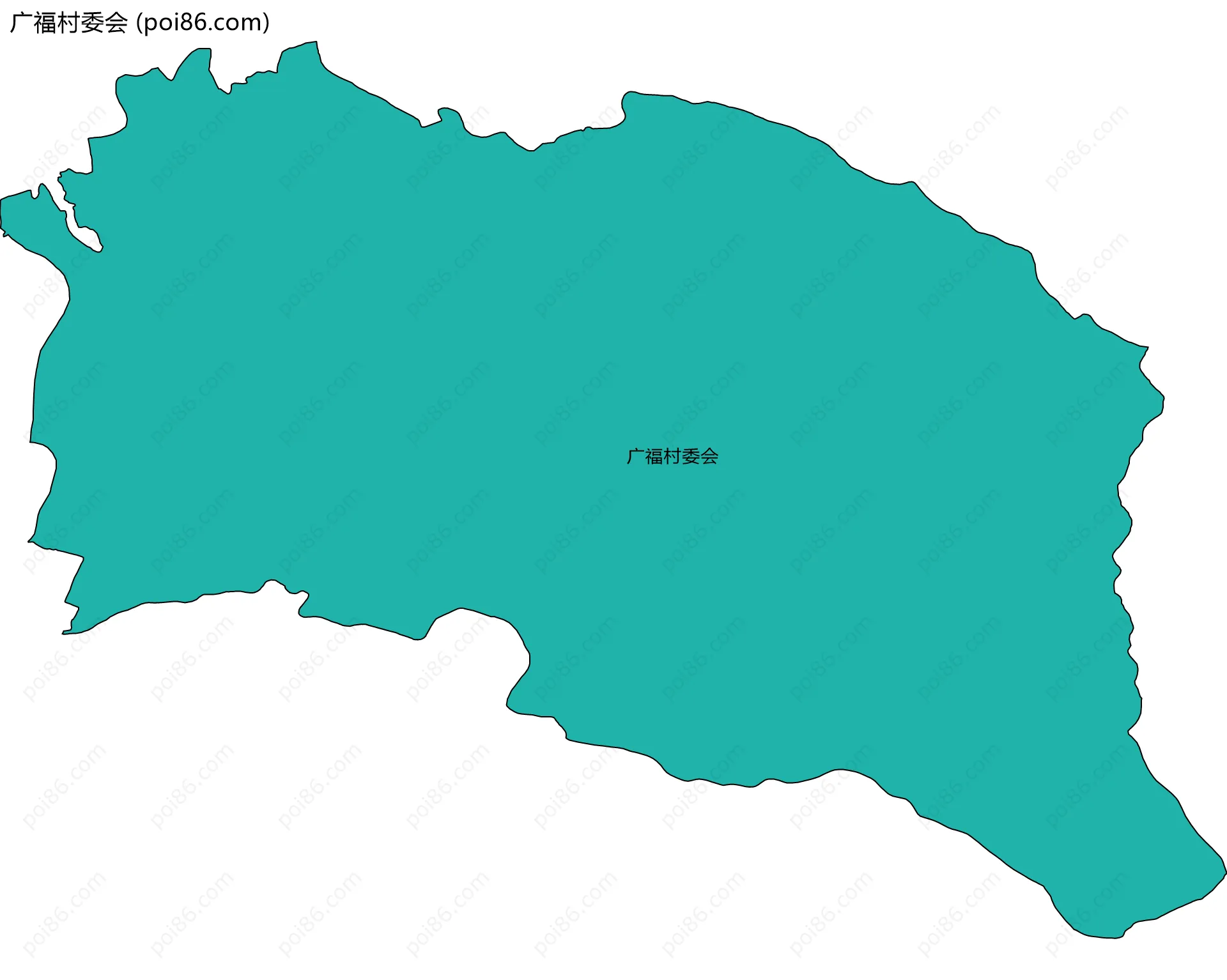 广福村委会边界地图
