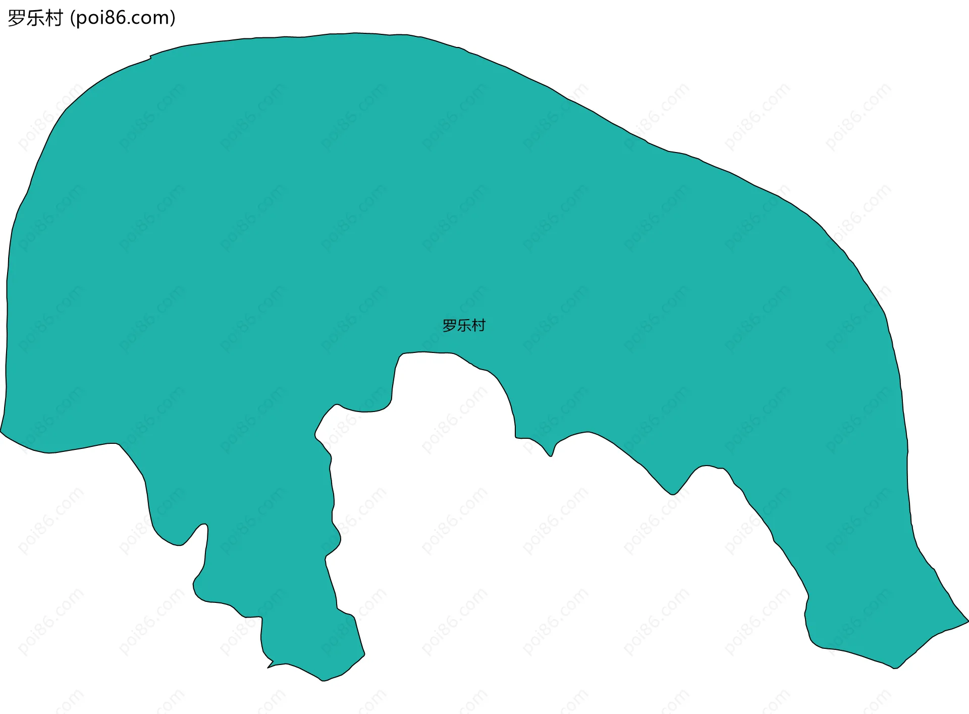 罗乐村边界地图