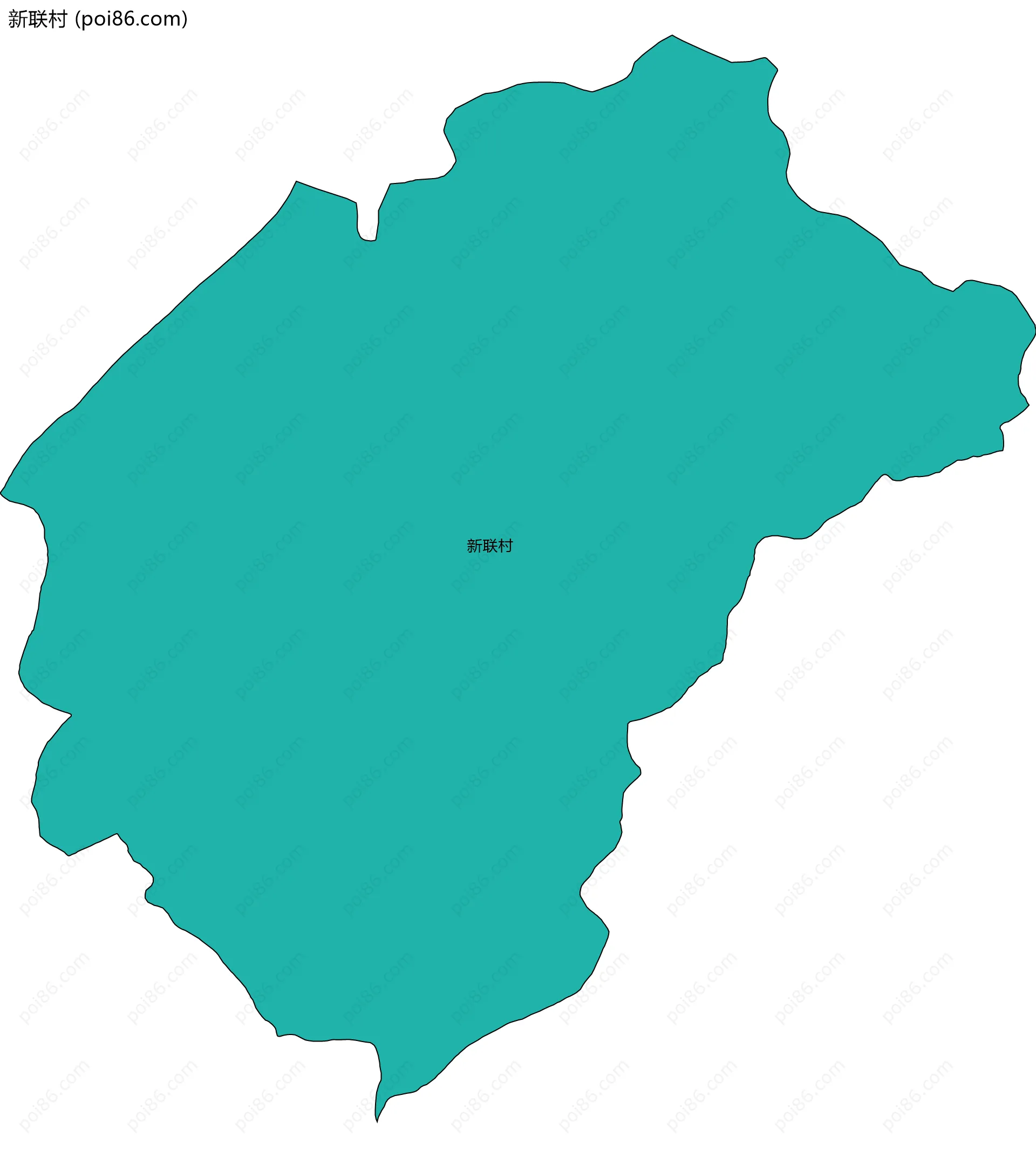 新联村边界地图