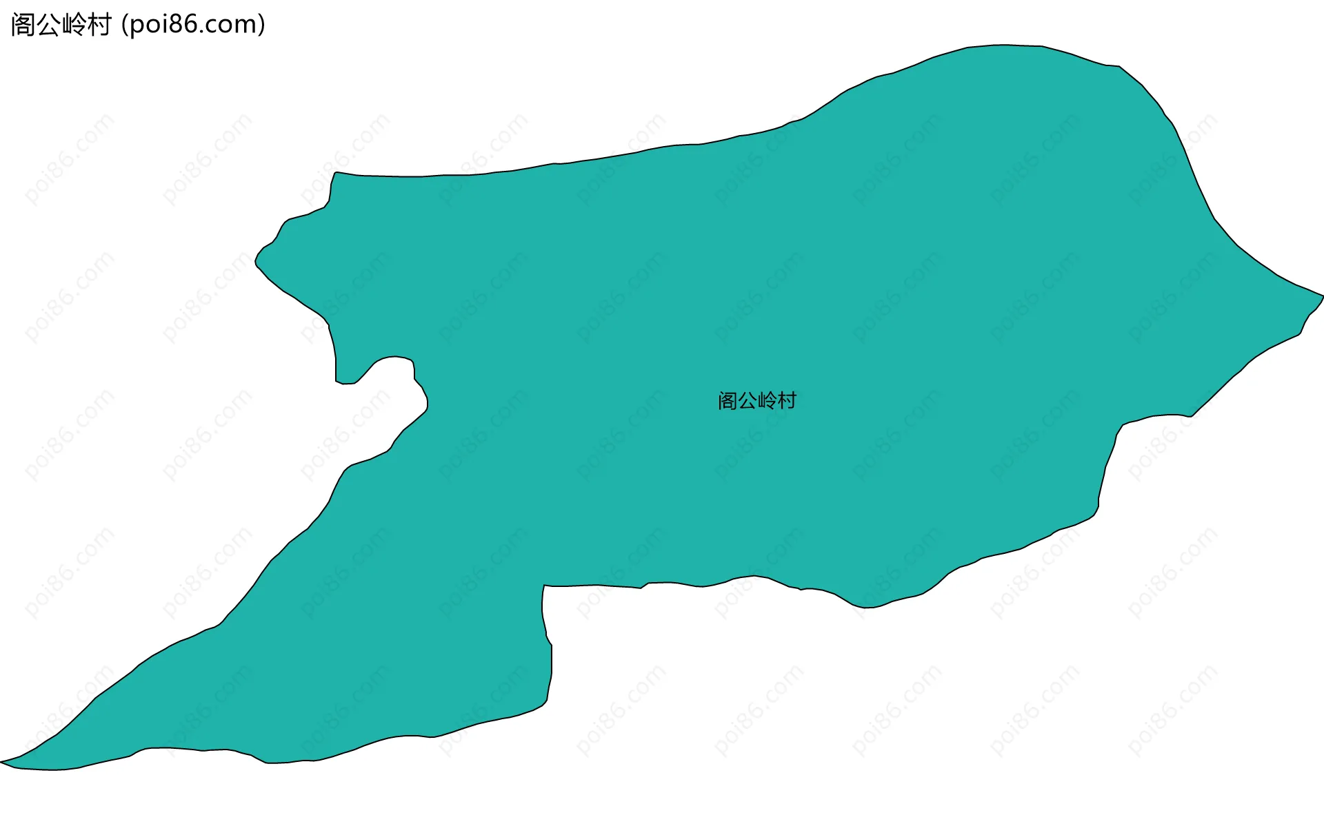 阁公岭村边界地图