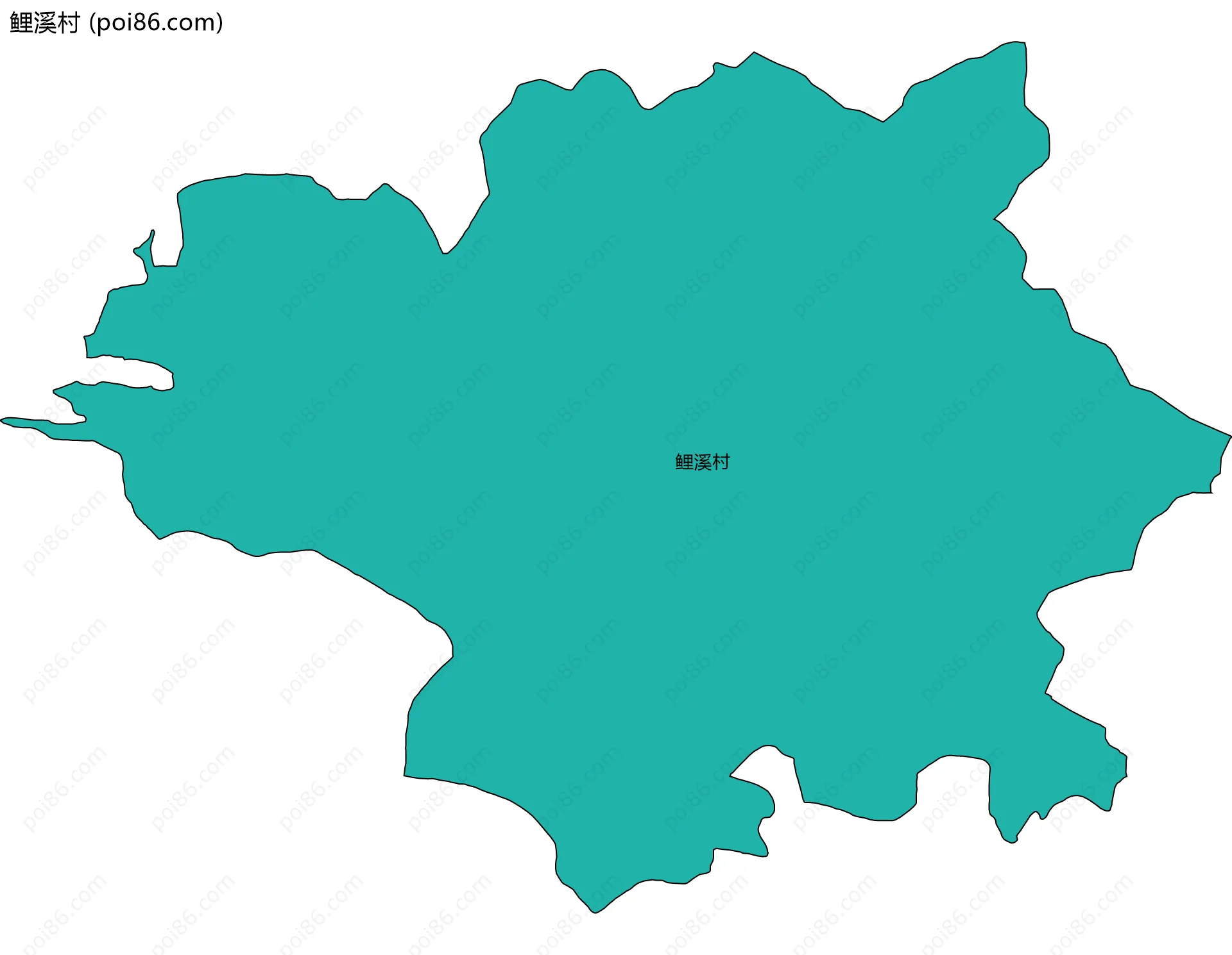 鲤溪村边界地图