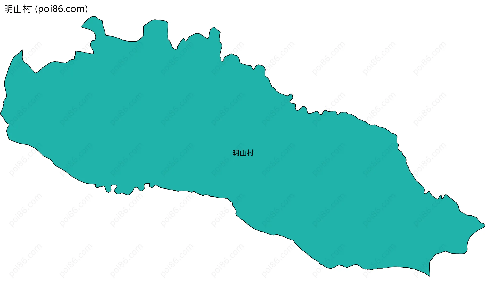 明山村边界地图