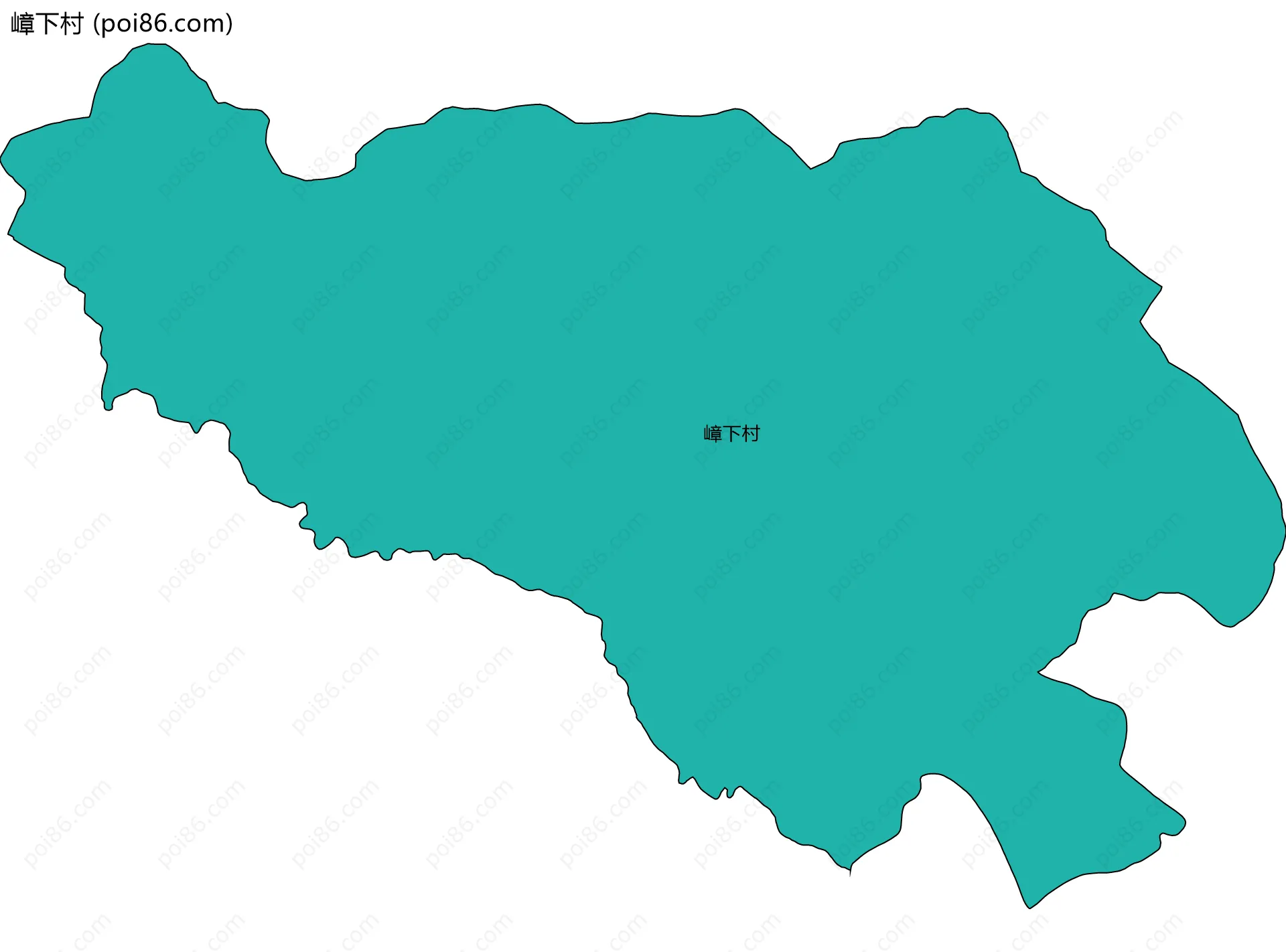 嶂下村边界地图