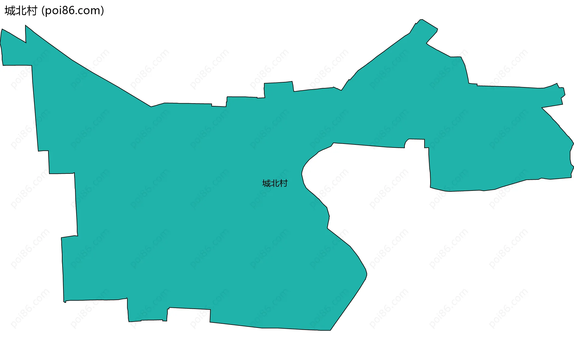 城北村边界地图