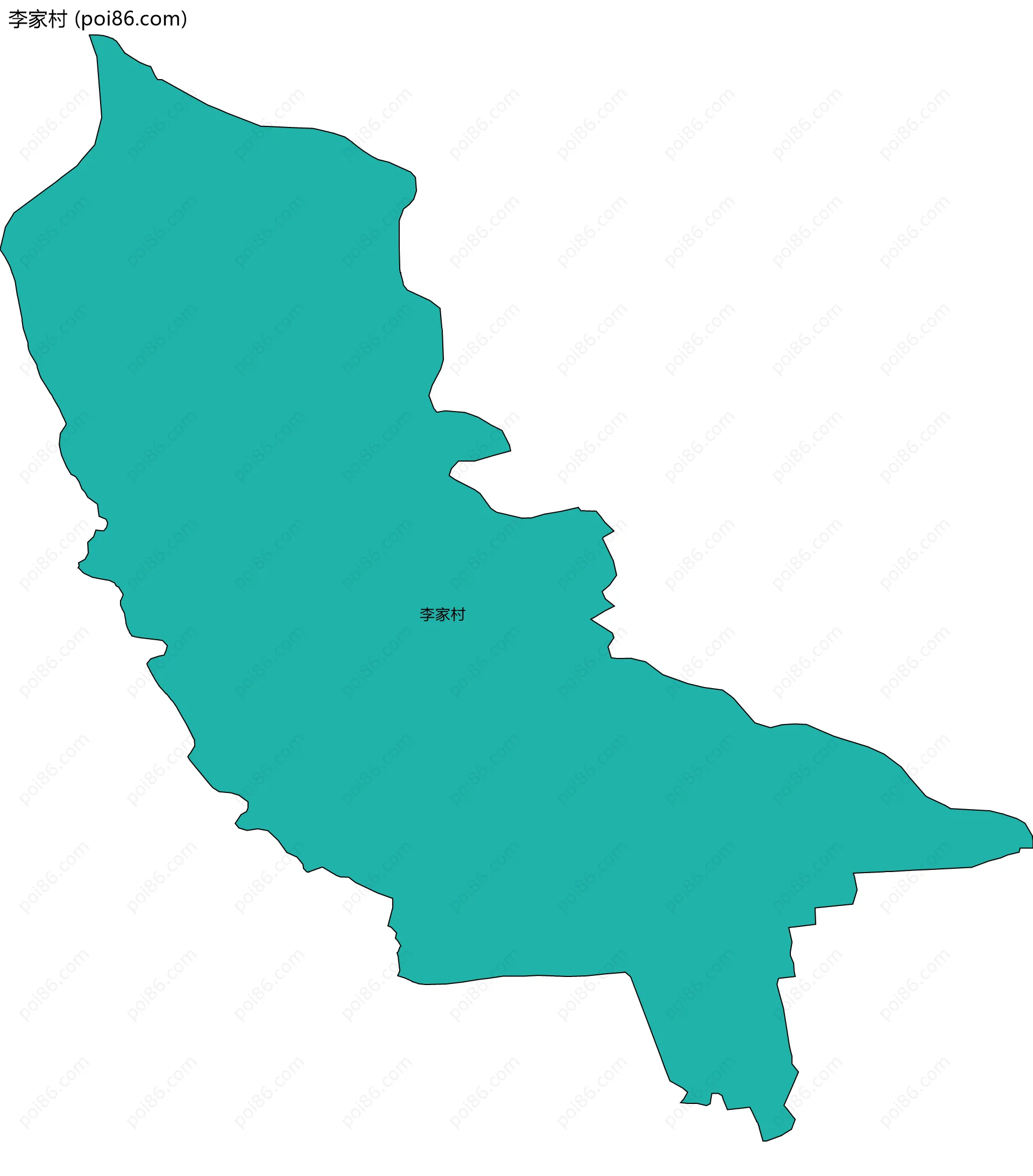 李家村边界地图