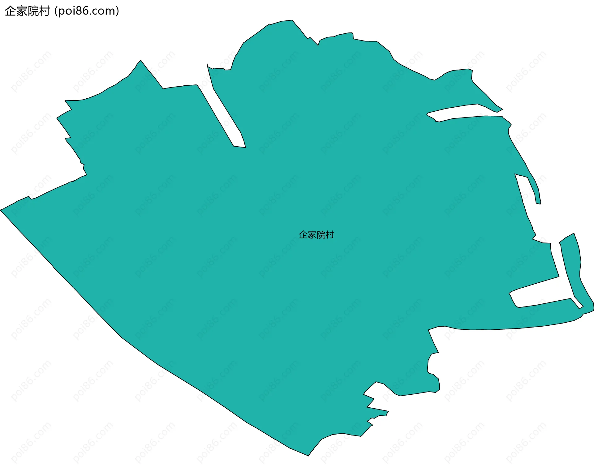 企家院村边界地图