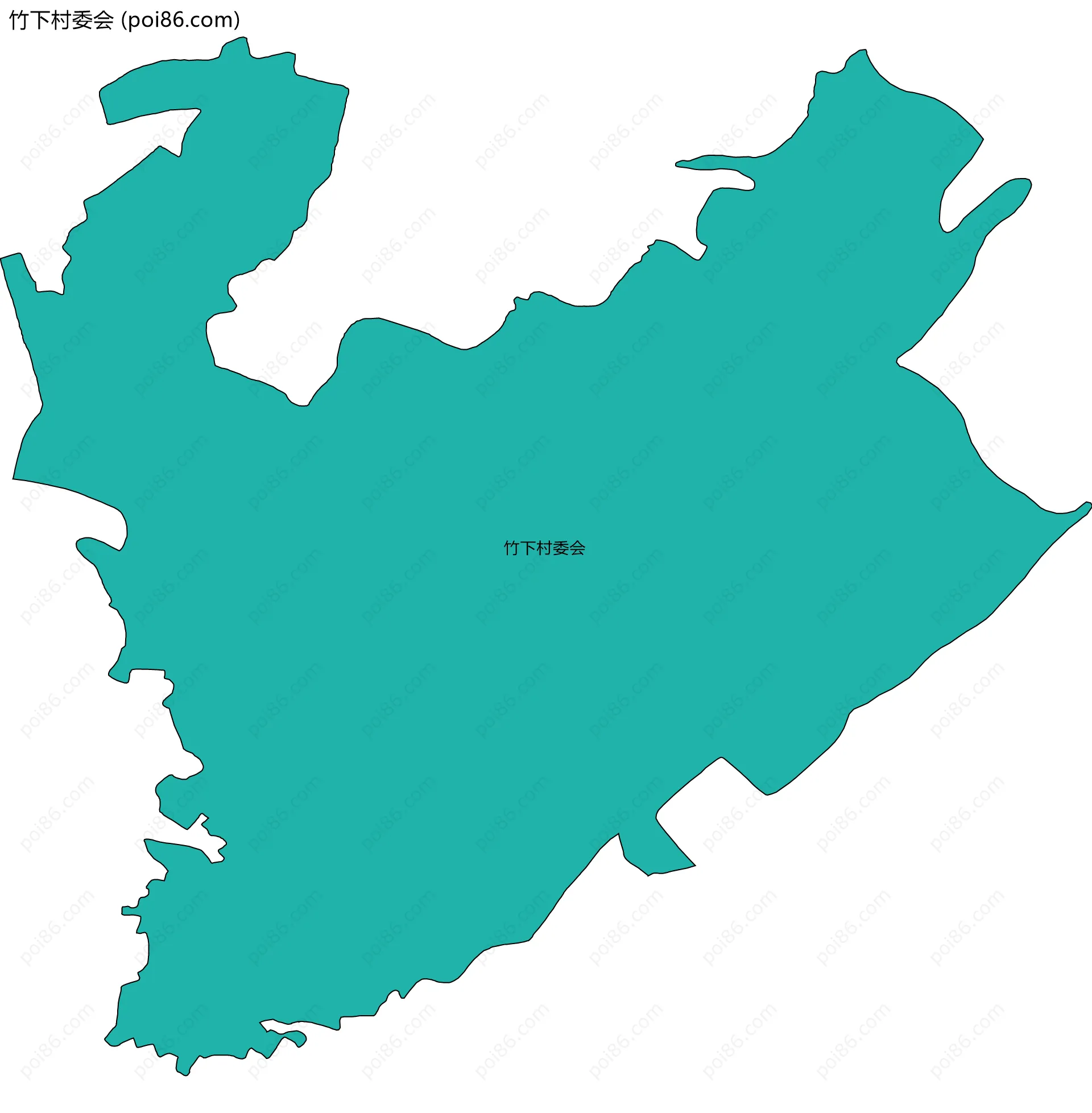 竹下村委会边界地图
