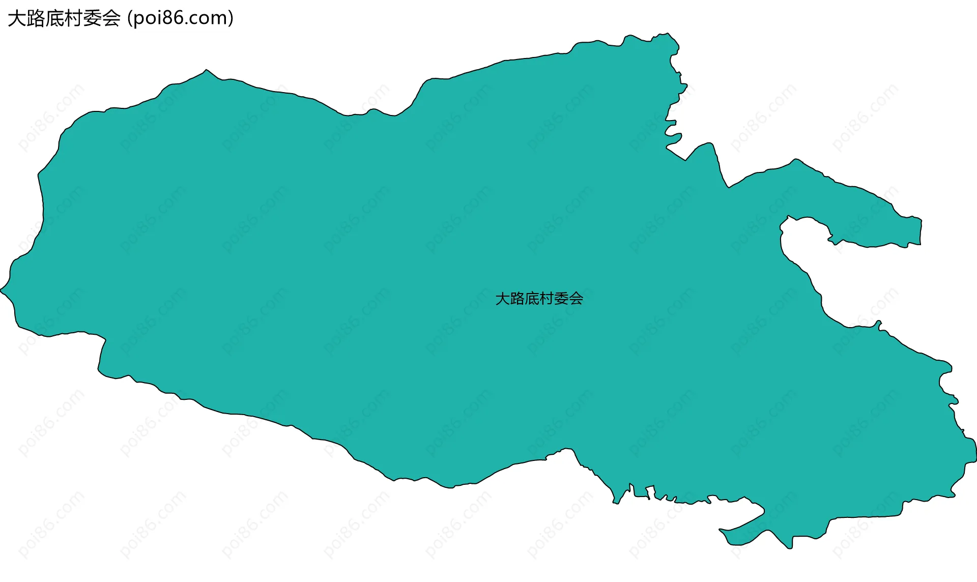 大路底村委会边界地图