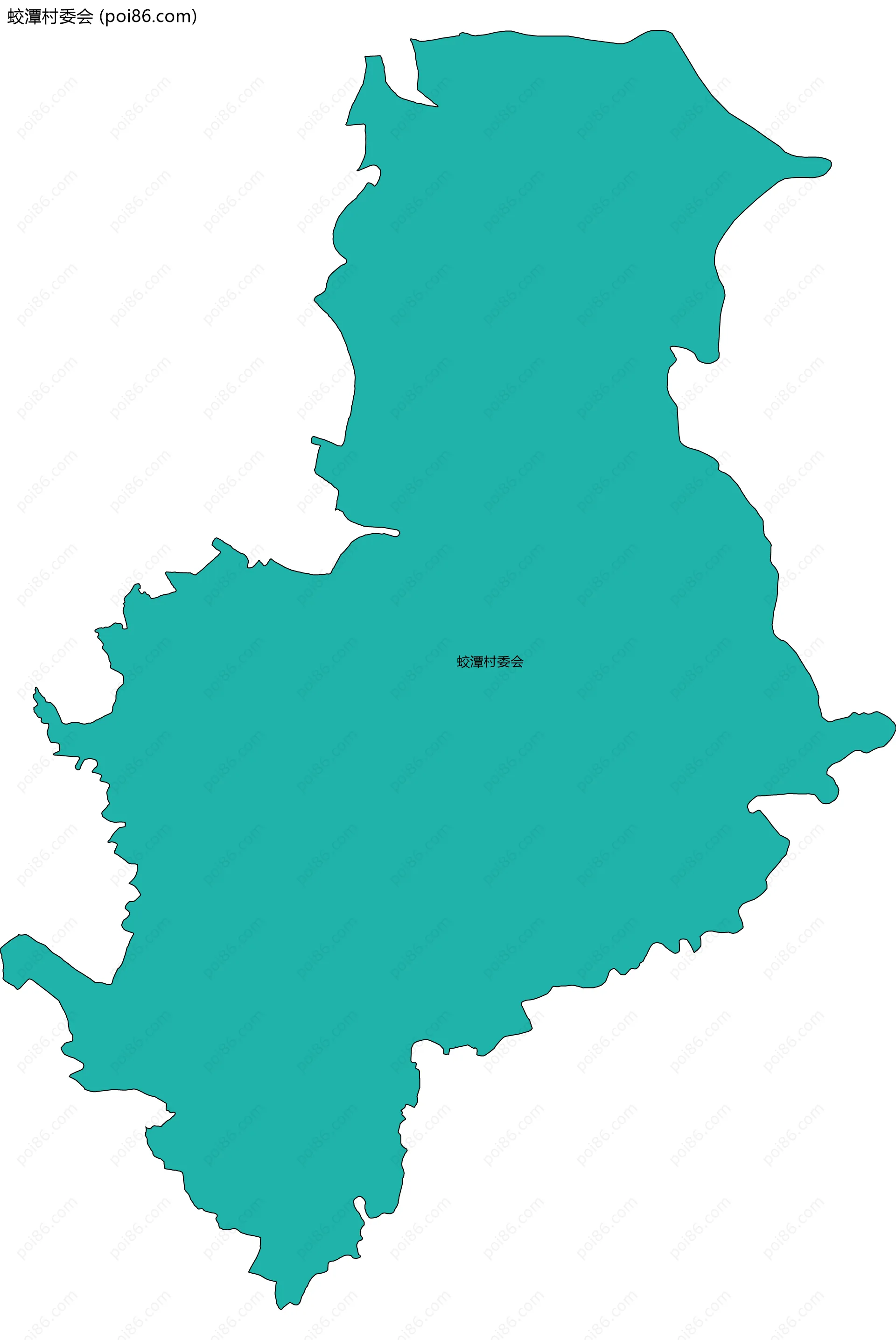 蛟潭村委会边界地图