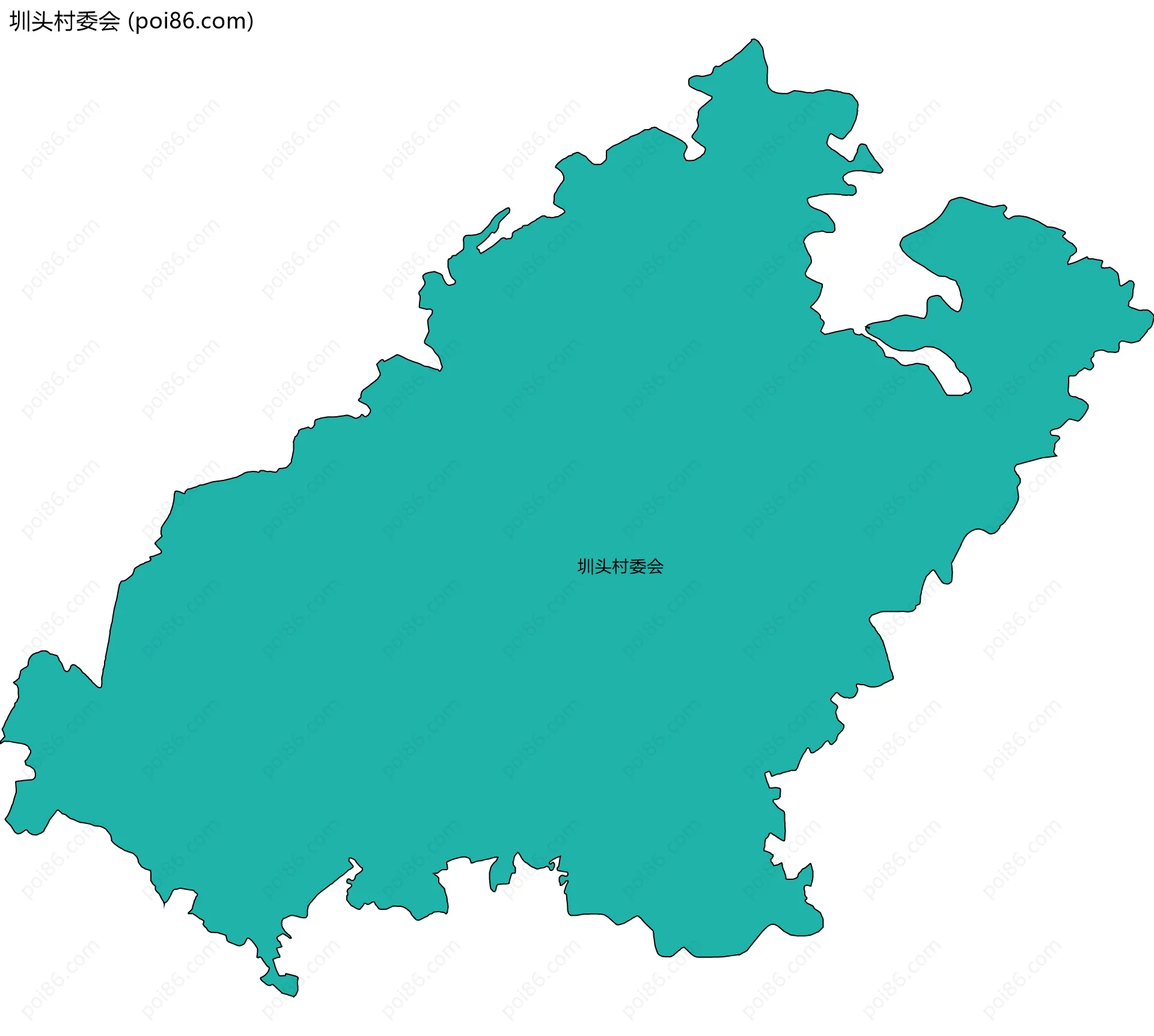 圳头村委会边界地图