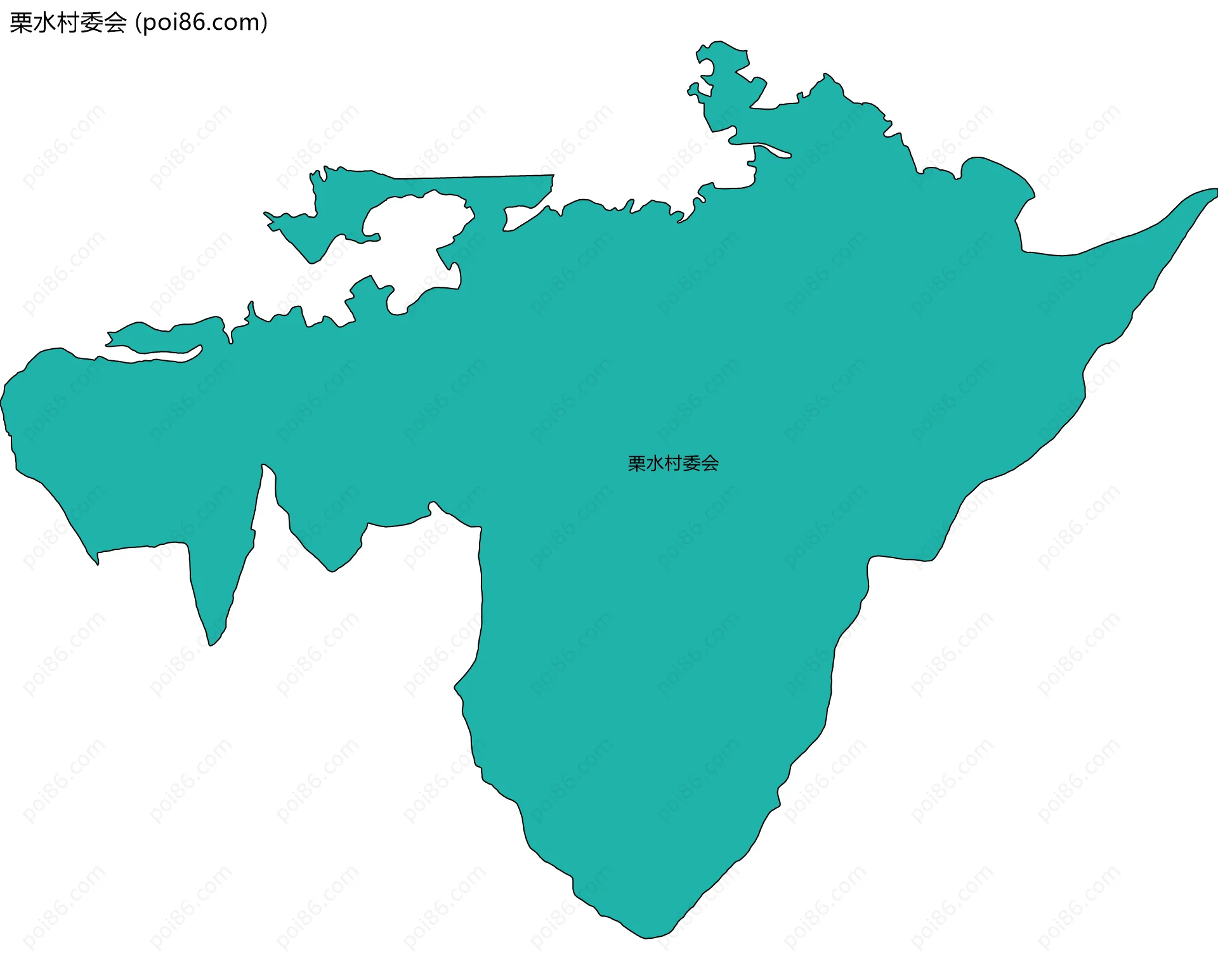 栗水村委会边界地图