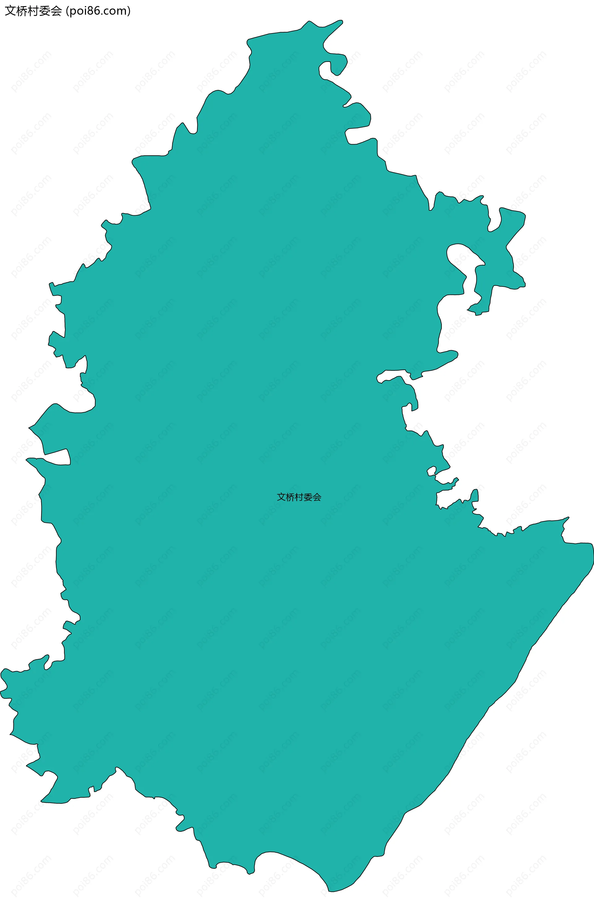 文桥村委会边界地图