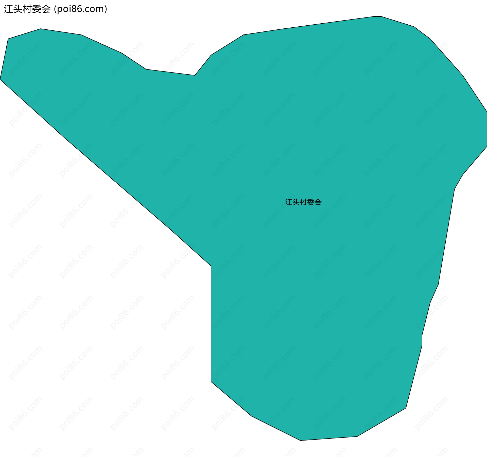 江头村委会边界地图