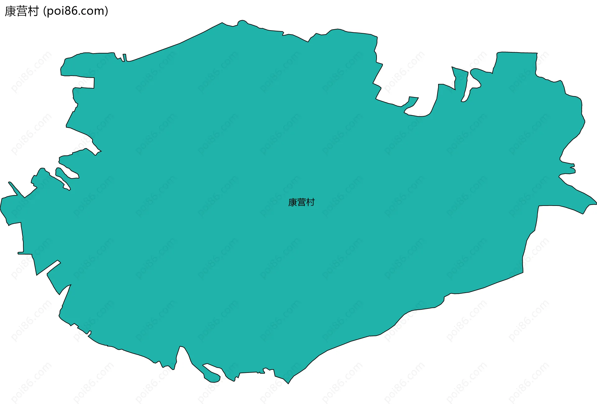 康营村边界地图
